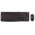 Logitech MK120 Wired Keyboard and Mouse Combo for Windows, Optical Wired Mouse, Full-Size Keyboard, USB Plug-and-Play, Compatible with PC and Laptop, QWERTY UK English Layout, Black