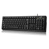 Genius KB-100 Wired Smart Keyboard, USB Plug and Play, Customizable Function Keys, Multimedia, Full Size UK Layout Design for Home or Office, Black