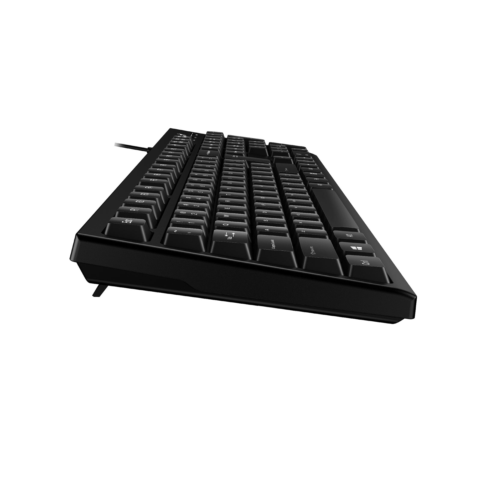 Genius KB-100 Wired Smart Keyboard, USB Plug and Play, Customizable Function Keys, Multimedia, Full Size UK Layout Design for Home or Office, Black