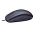 Logitech B100 Wired USB Mouse, 3-Buttons, 1000dpi and Optical Tracking, Ambidextrous Design for PC, Mac and Laptop, Black