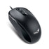 Genius DX-110 Wired PS2 Plug and Play Mouse, 1000 DPI Optical Tracking, 3 Button with Scroll Wheel, Ambidextrous Design with 1.5m Cable, Black