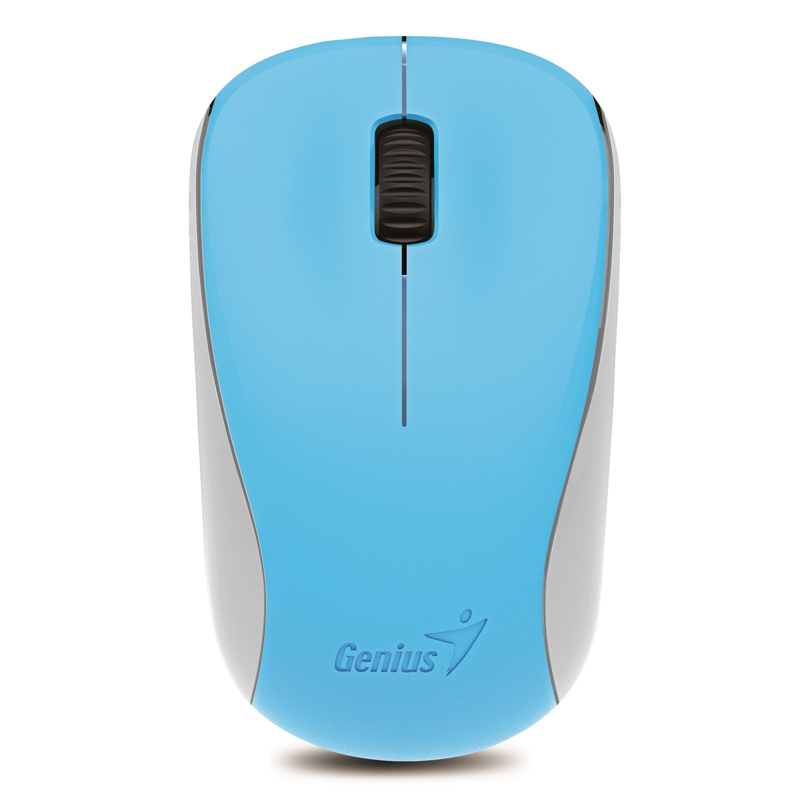 Genius NX-7000 Wireless Mouse, 2.4 GHz with USB Pico Receiver, Adjustable DPI levels up to 1200 DPI, 3 Button with Scroll Wheel, Ambidextrous Design, Blue