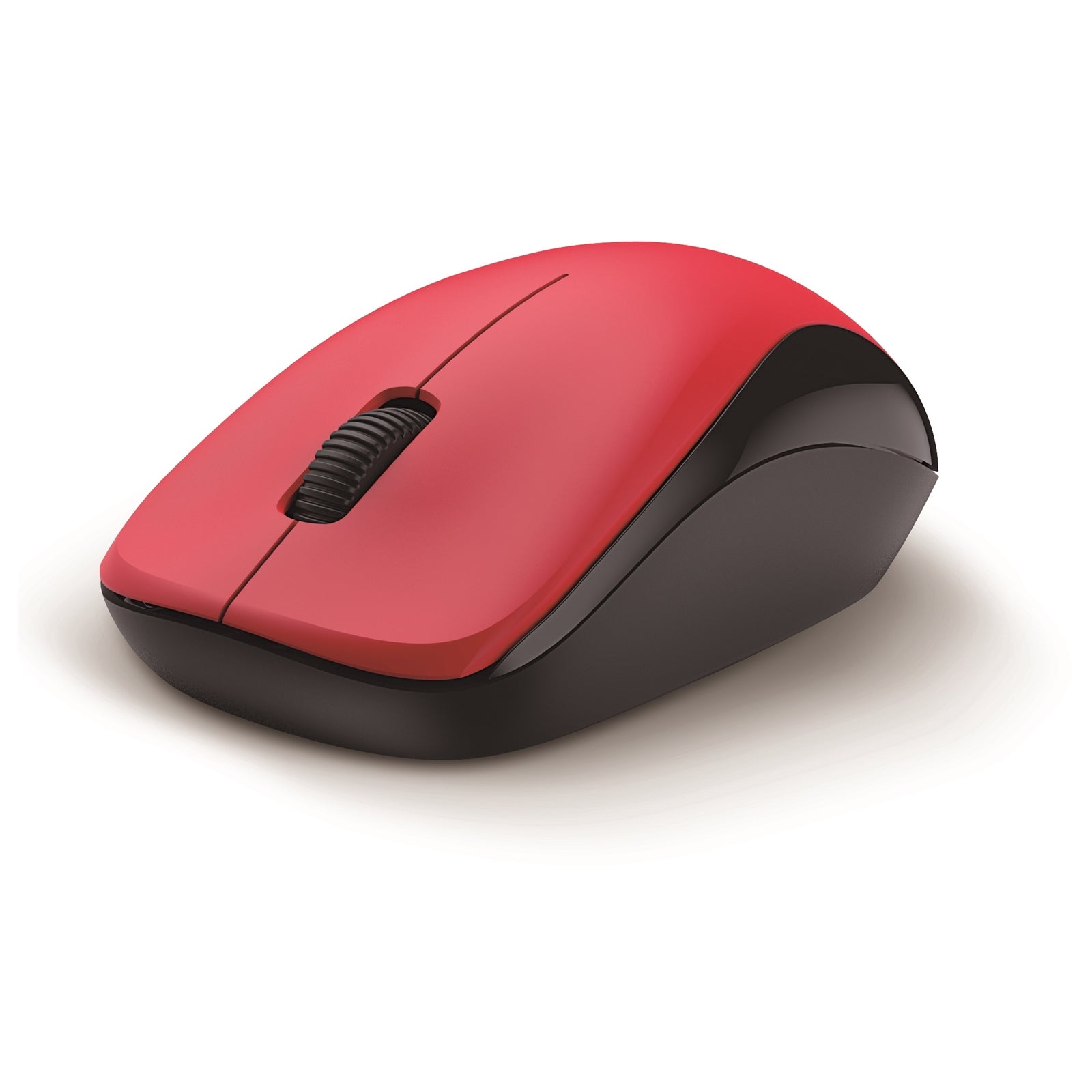 Genius NX-7000 Wireless Mouse, 2.4 GHz with USB Pico Receiver, Adjustable DPI levels up to 1200 DPI, 3 Button with Scroll Wheel, Ambidextrous Design, Red