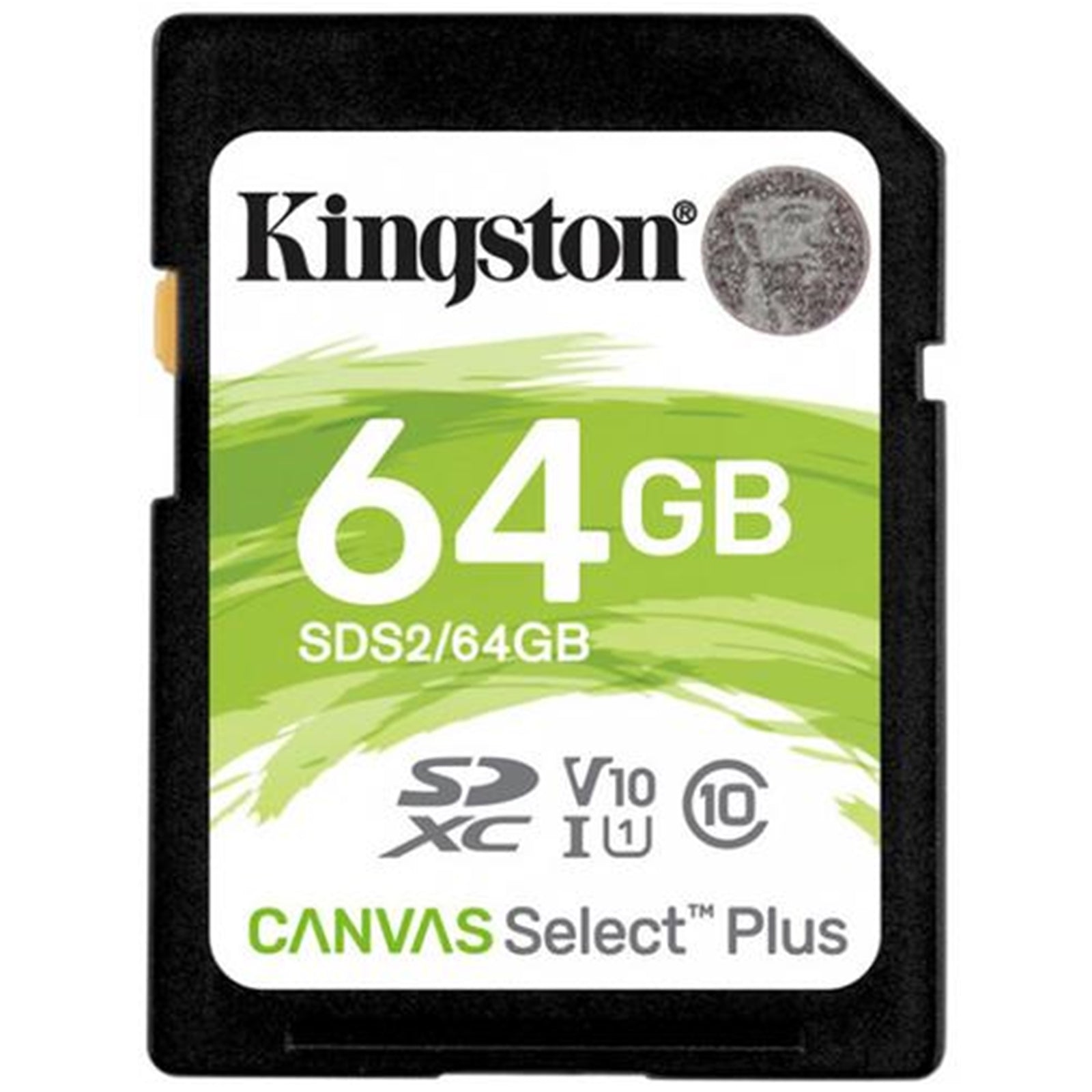 Kingston Canvas Select Plus V10 64GB SD Class 10 UHS-I U3 Flash Card