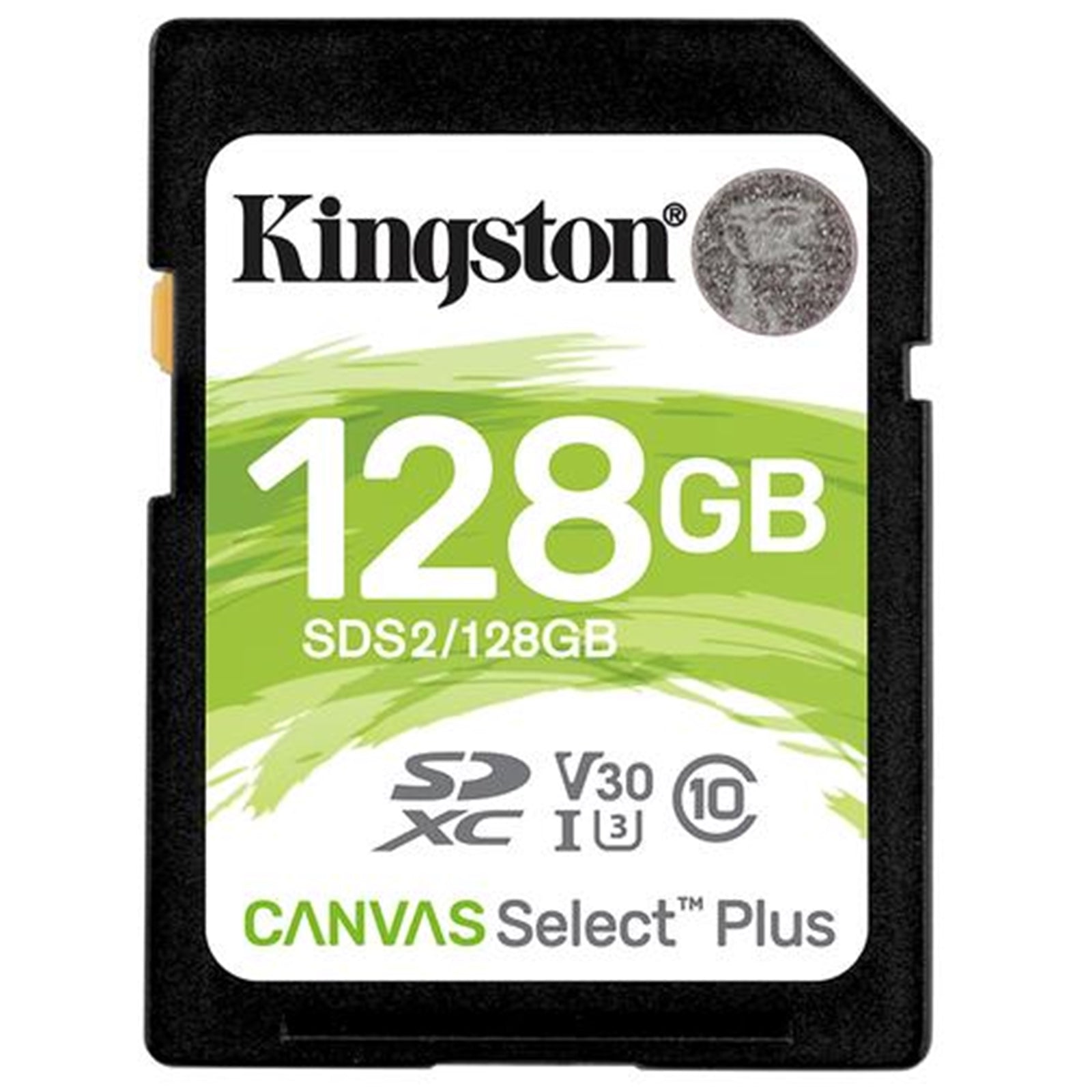 Kingston Canvas Select Plus  V30 128GB SD Class 10 UHS-I U3 Flash Card