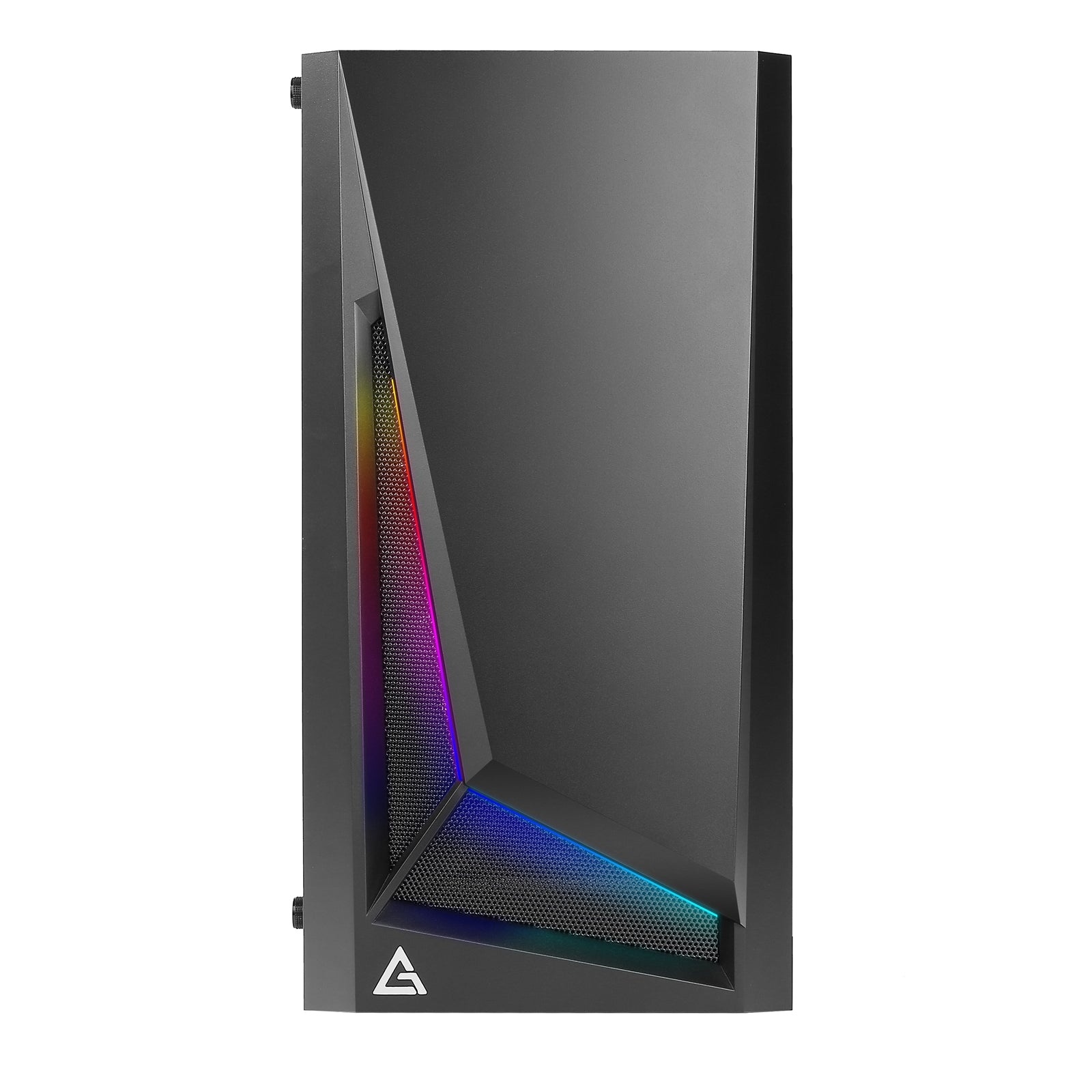 ANTEC DP301M Case, Gaming, Black, Micro Tower, 2 x USB 3.0, Tempered Glass Side Window Panel, Addressable RGB LED Lighting, Micro ATX, Mini-ITX