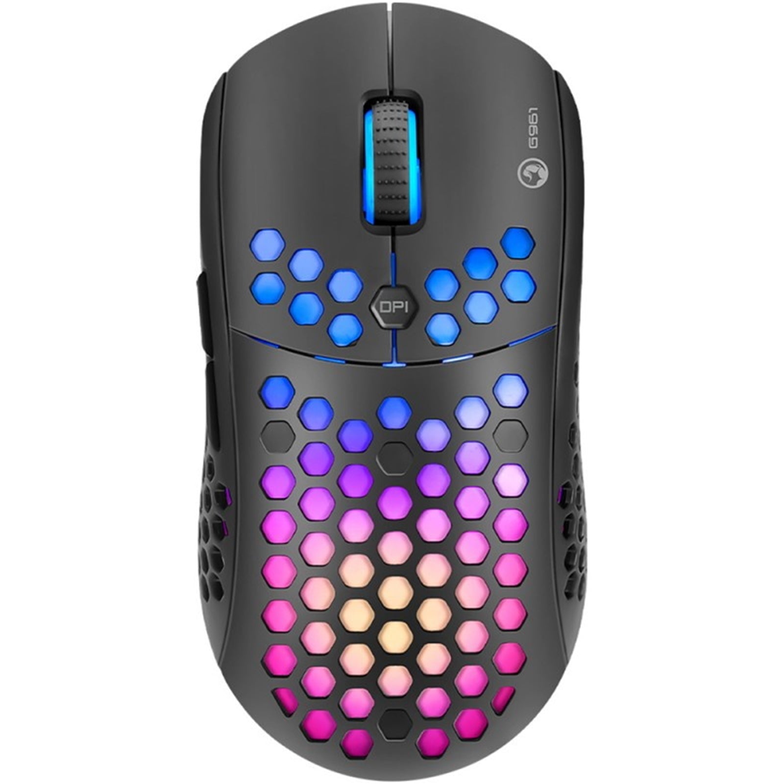 Marvo Scorpion G961 RGB Gaming Mouse, USB, Unique Honeycomb Design Weighing in at Just 75g, Adjustable up to 12000 DPI, Pixart 3327 Gaming Grade Optical Sensor with 6 Programmable Buttons