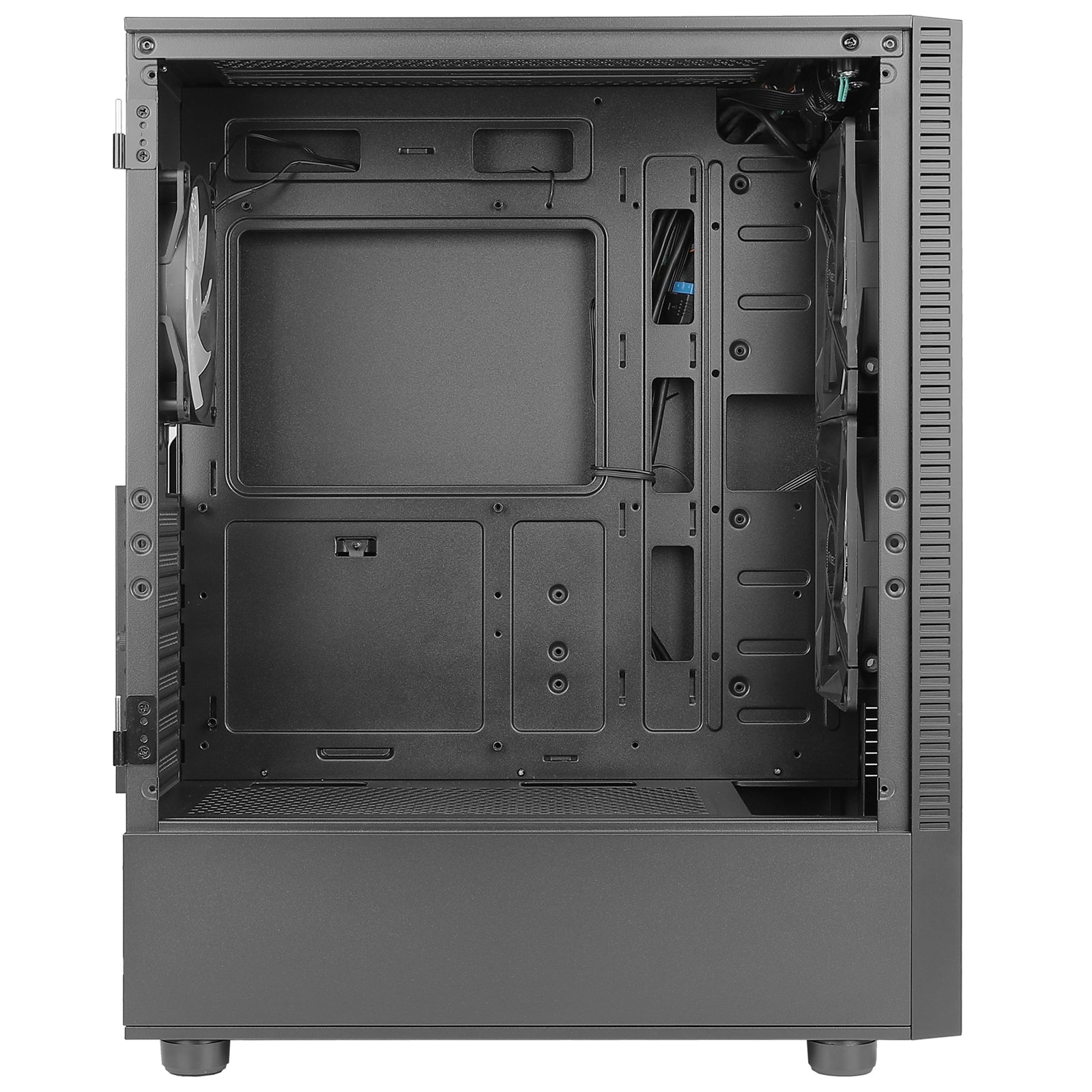 ANTEC NX410 Case, Gaming, Black, Mid Tower, 1 x USB 3.0 / 2 x USB 2.0, Tempered Glass Side Window Panel, Addressable RGB LED Fans, ATX, Micro ATX, Mini-ITX