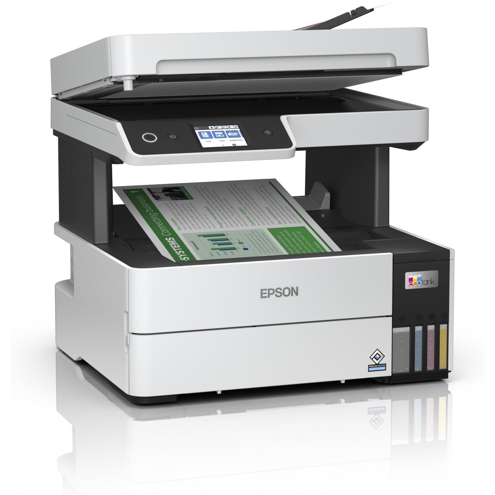 Epson EcoTank ET-5150 C11CJ89401 inkjet Printer,  Colour, Wireless, Ethernet, All-in-One, ADF, 6.1cm Touchscreen