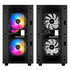 DeepCool MATREXX 40 3FS Case, Gaming, Black, Micro Tower, 1 x USB 3.0 / 1 x USB 2.0, Tempered Glass Side Window Panel, Mesh Front Panel for Optimized Airflow, Tri-Colour LED Fans, Micro ATX, Mini-ITX