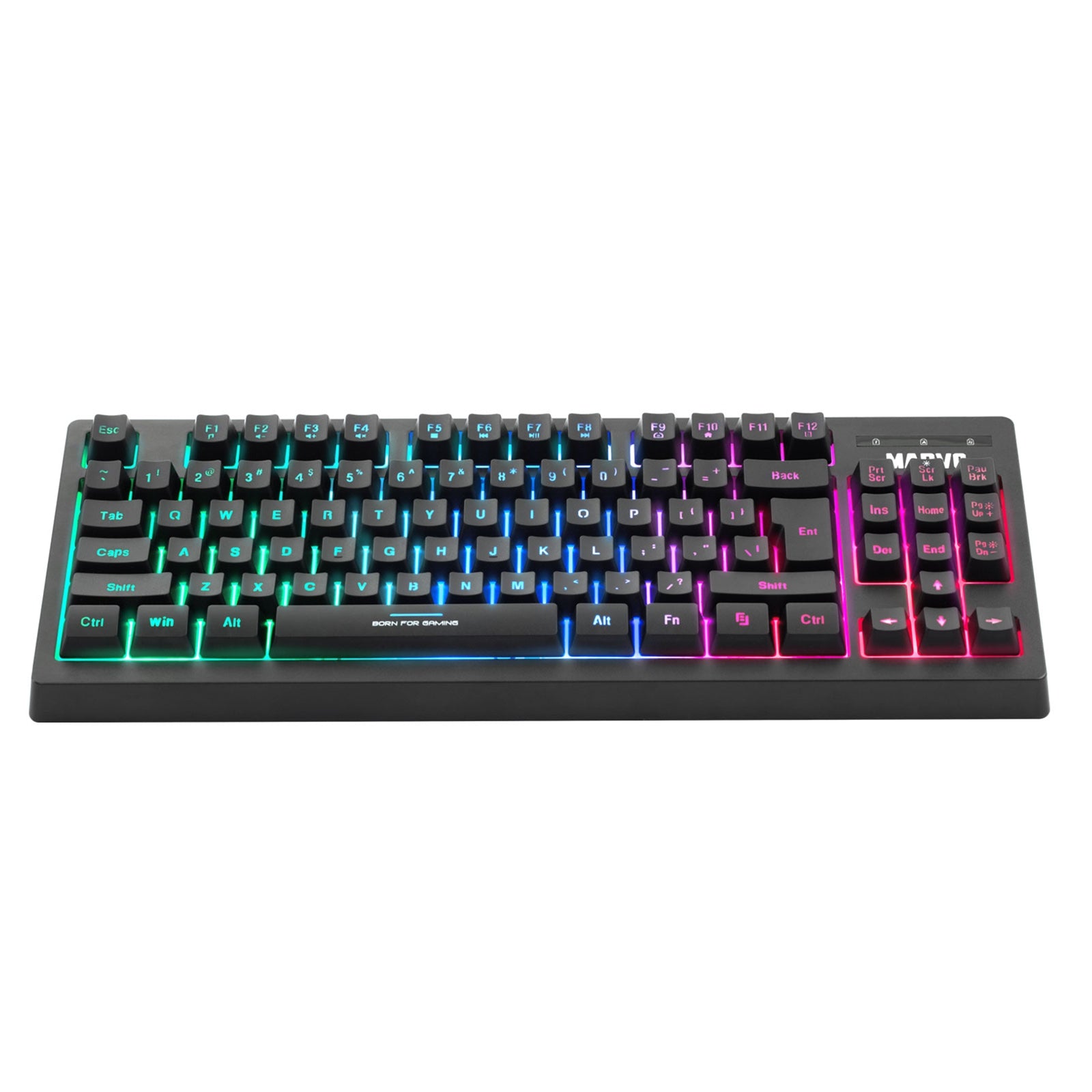 Marvo Scorpion K607 80% TKL Layout Multimedia USB 2.0 Wired 3 Colour Backlit Gaming Keyboard