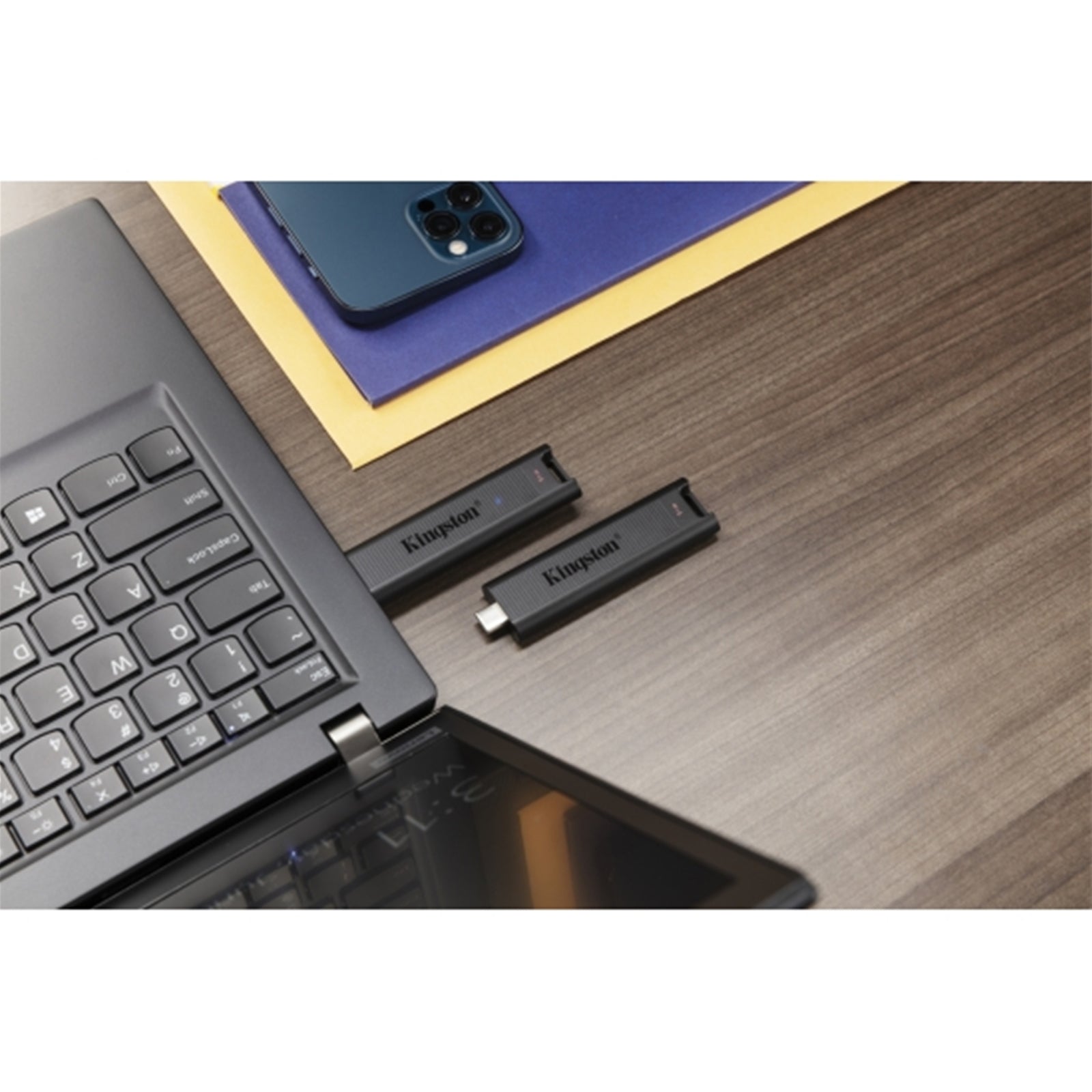 Kingston DTMAX/256GB DataTraveler Max 256GB USB-C USB Drive, USB3.2, Gen2, 1000MB/s, Black, Retail Boxed