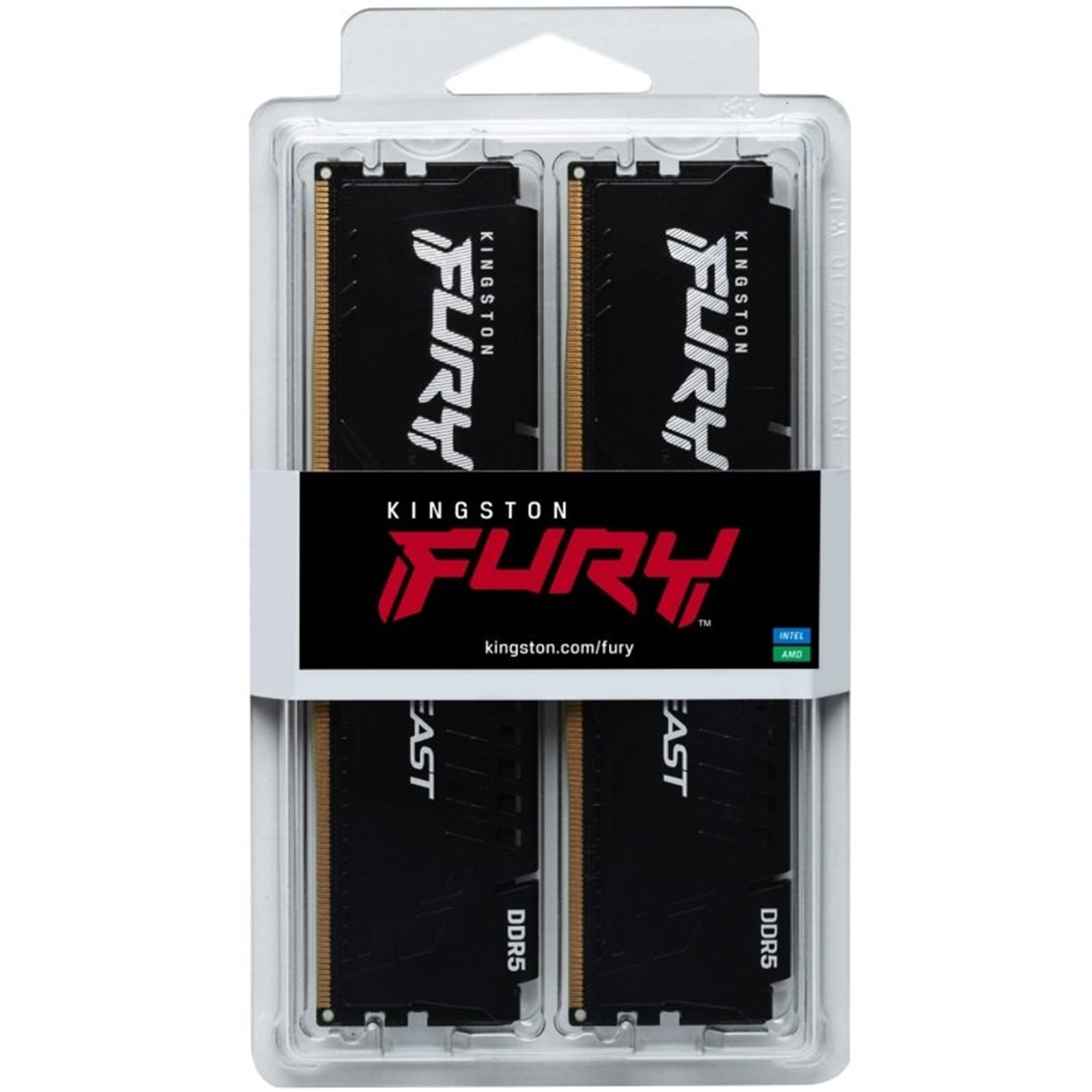 Kingston FURY Beast KF552C40BBK2 32GB System Memory DDR5, 5200MHz, 2 x 16GB, CL40-40-40