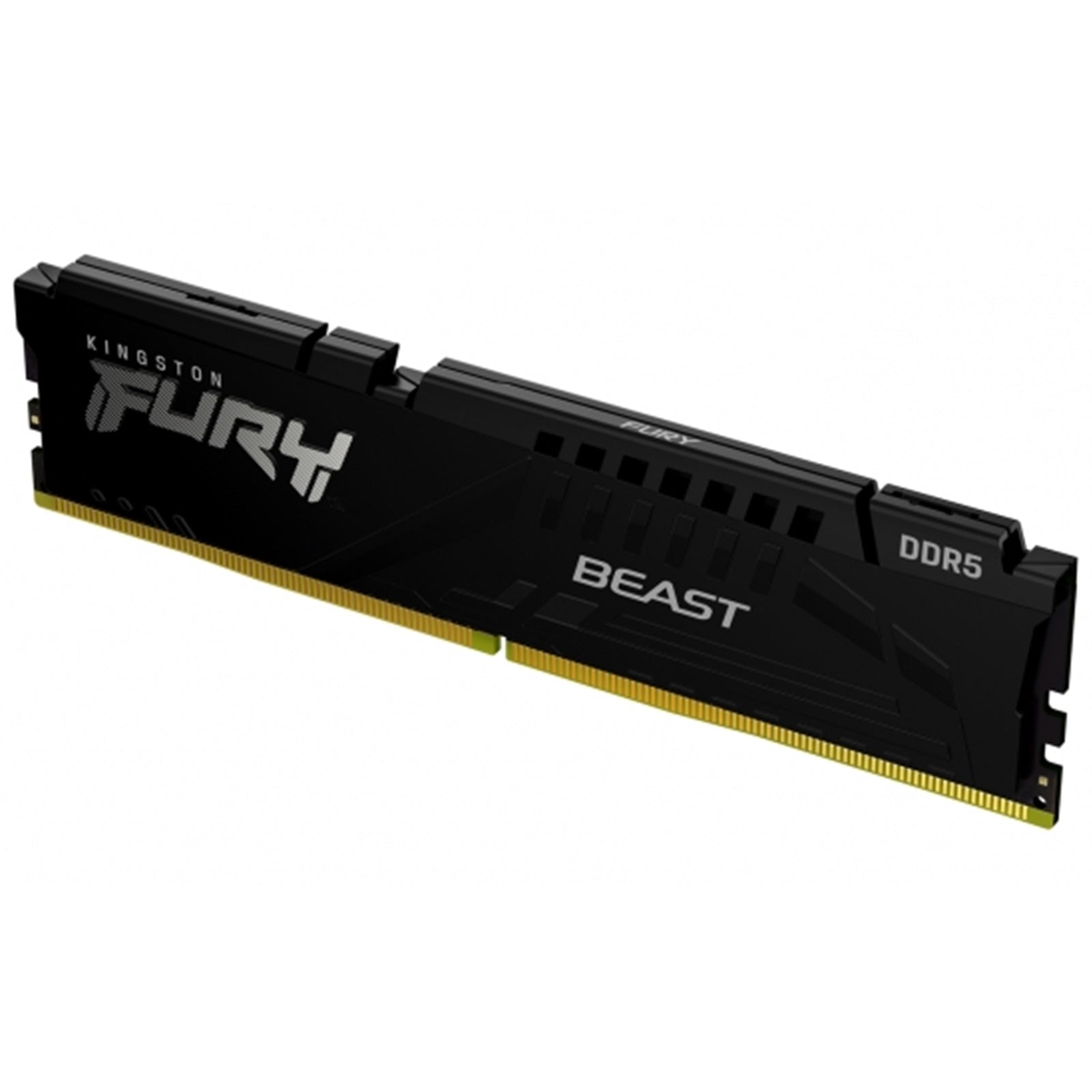 Kingston FURY Beast KF552C40BB-16 Gaming System Memory, DDR5, 5200MHz, 1 x 16Gb, Black Heatsink, 288 Pin, 1.25v, CL40