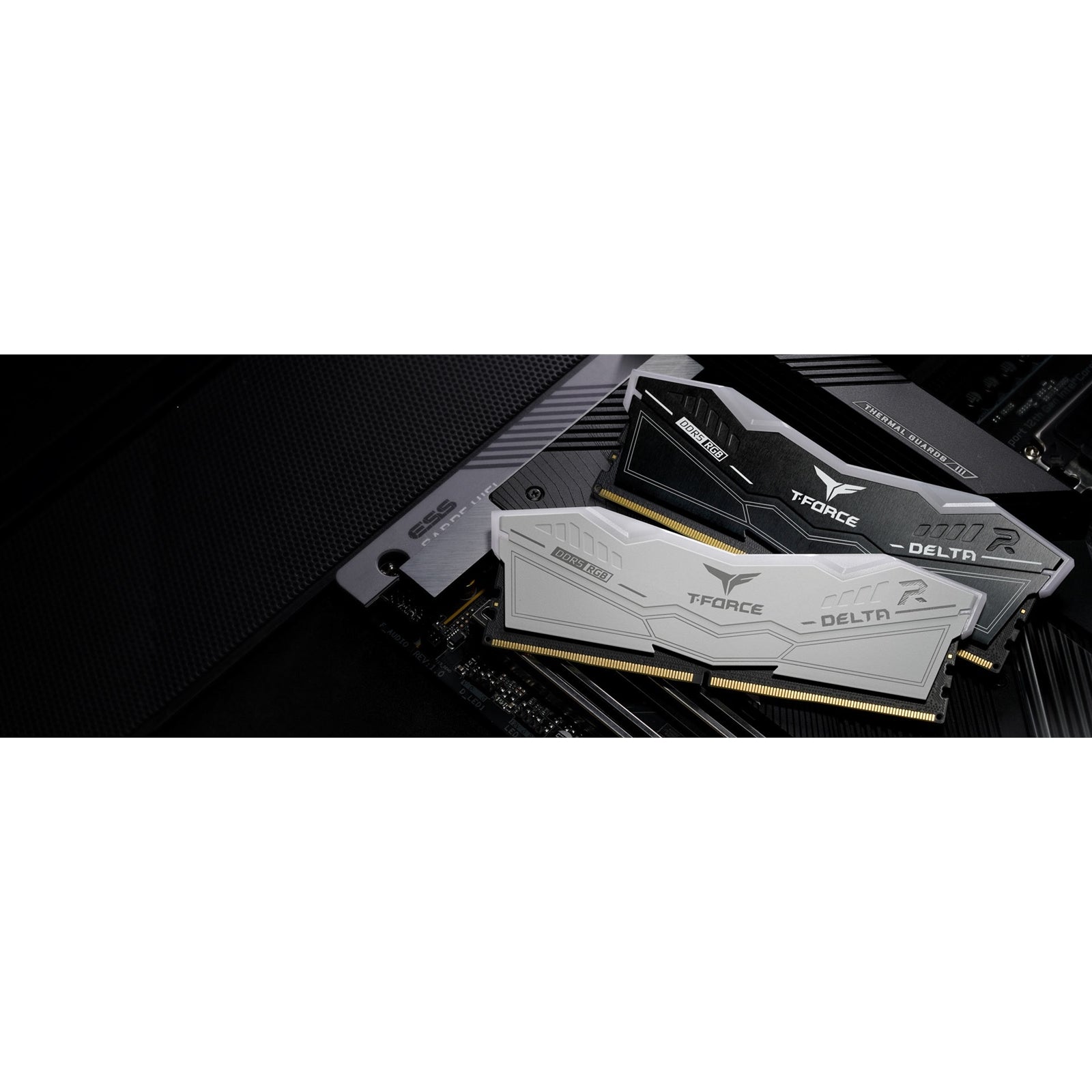 Team T-Force Delta RGB FF3D532G6400HC40BDC01 32GB 6400MHz DDR5 System Memory, 2 x 16GB, White, CL40-40-40-84 1.35V