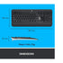 Logitech MK540 Advanced Wireless Keyboard and Mouse Combo for Windows, 2.4 GHz Unifying USB-Receiver, Multimedia Hotkeys, 3-Year Battery Life, for PC, Laptop, QWERTY UK Layout, Black