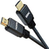 Prevo HDMI-2.1-2M HDMI Cable, HDMI 2.1 (M) to HDMI 2.1 (M), 2m, Black & Grey, Supports Displays up to 8K@60Hz, 99.9% Oxygen-Free Copper with Gold-Plated Connectors, Superior Design & Performance, Retail Box Packaging