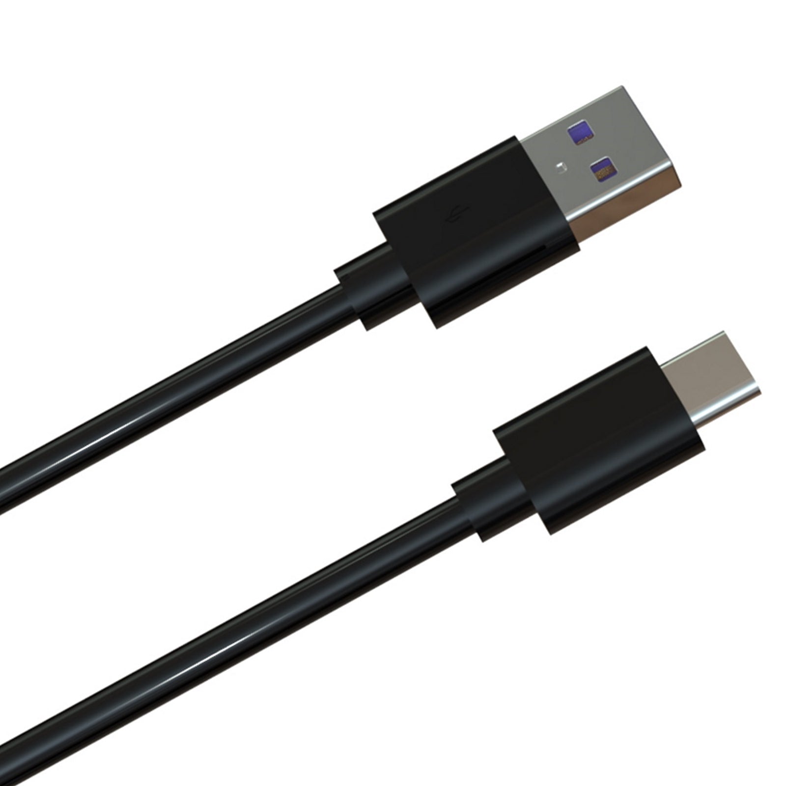 Prevo USBA-USBC-2M Data Cable, USB 2.0 Type-A (M) to USB 2.0 Type-C (M), 2m, Black, Fast Charging up to 2.1A / 5V, Nickel Plated Connectors, Superior Design & Performance, Retail Box Packaging