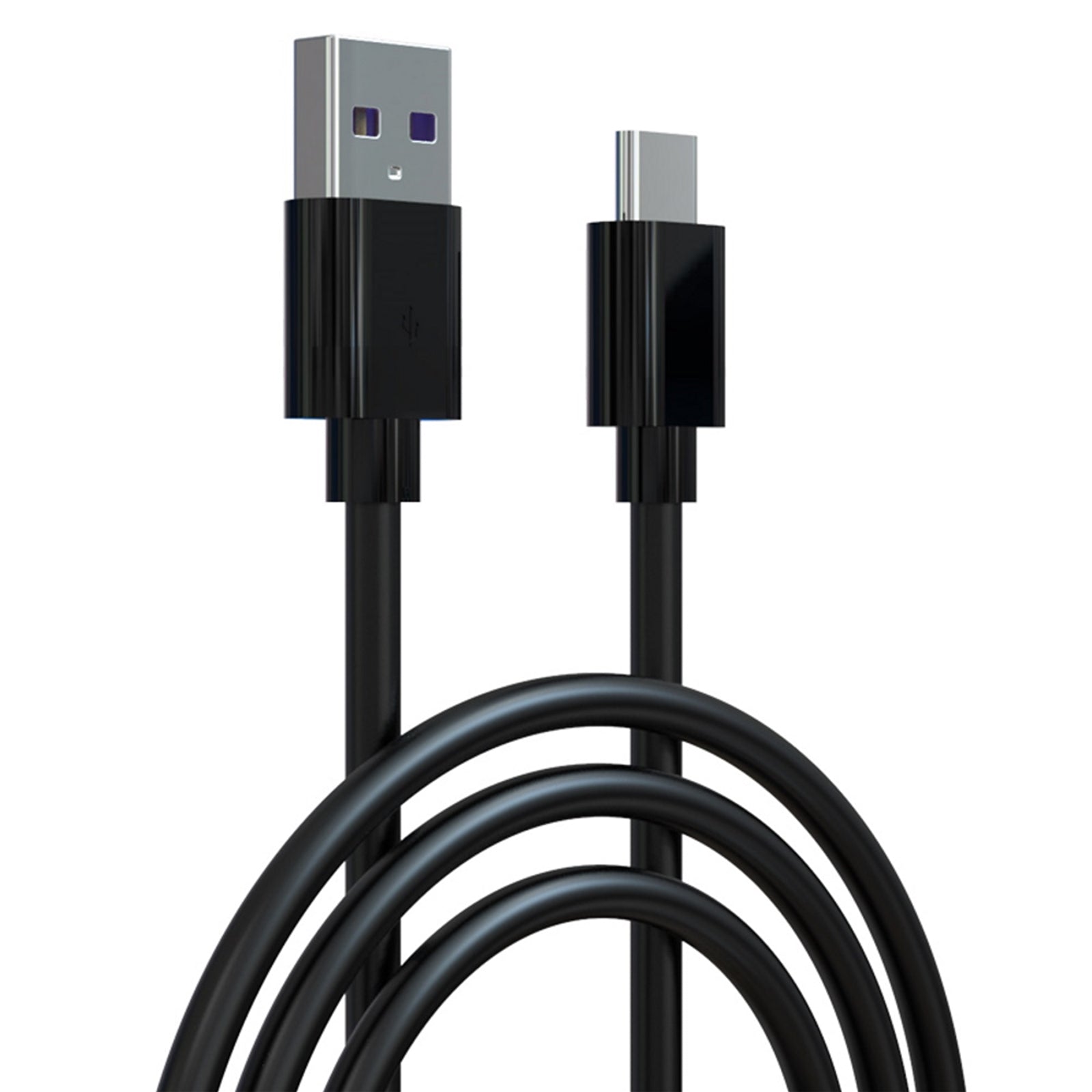 Prevo USBA-USBC-2M Data Cable, USB 2.0 Type-A (M) to USB 2.0 Type-C (M), 2m, Black, Fast Charging up to 2.1A / 5V, Nickel Plated Connectors, Superior Design & Performance, Retail Box Packaging