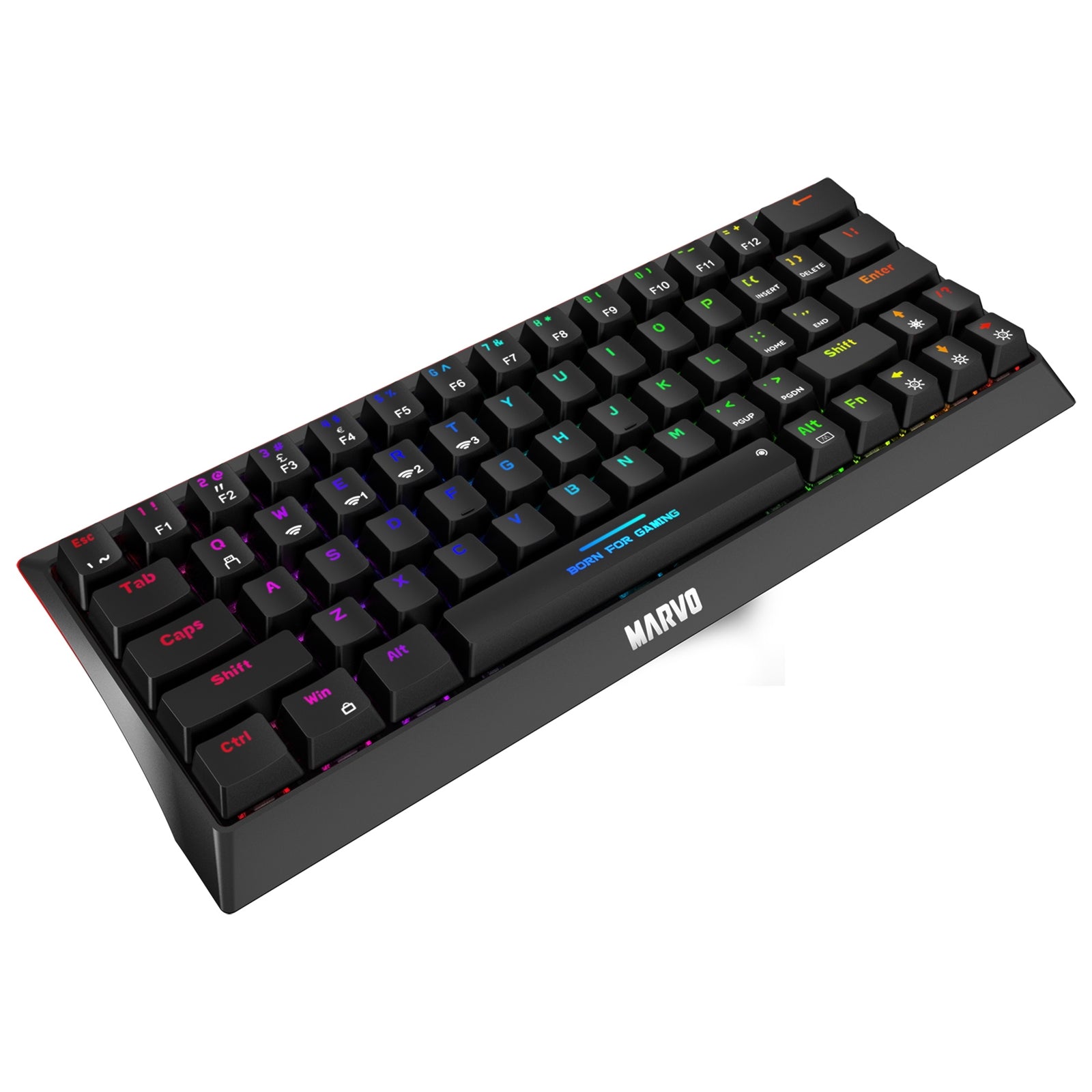 Marvo Scorpion KG962W-UK Tri-Mode Wireless and Wired 60% TKL Mechanical Gaming Keyboard