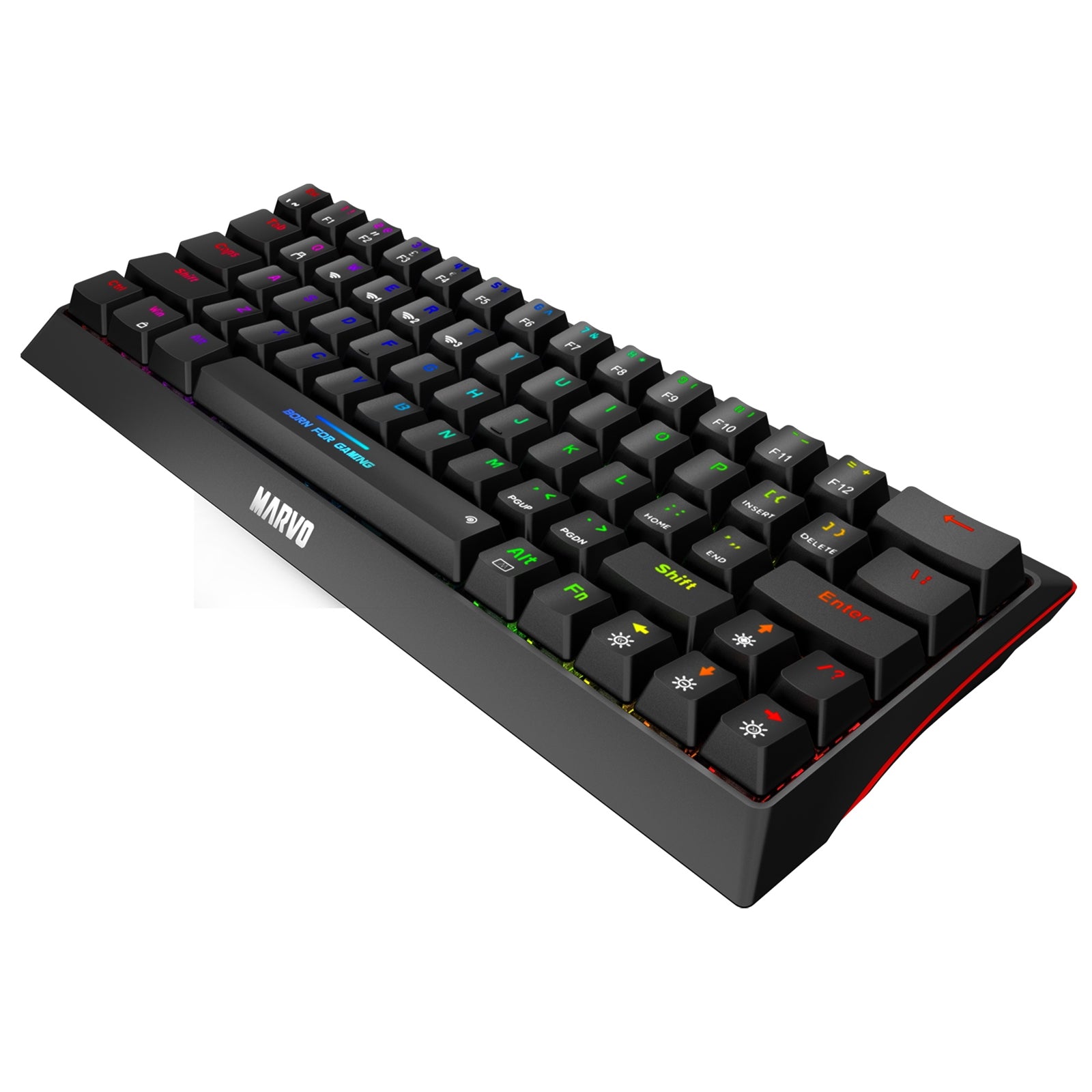 Marvo Scorpion KG962W-UK Tri-Mode Wireless and Wired 60% TKL Mechanical Gaming Keyboard