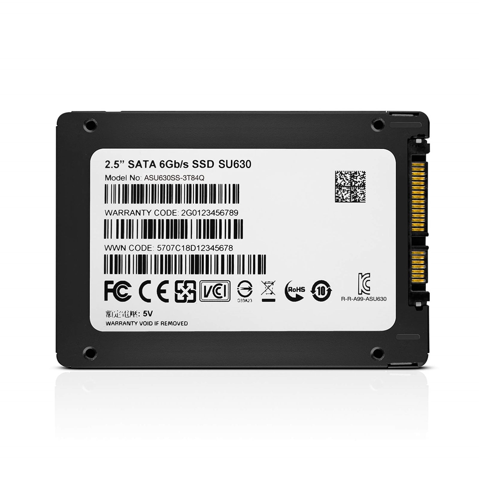 Adata Ultimate SU630 (ASU630SS-480GQ-R) 480GB 2.5 Inch SSD, SATA 3 Interface, 520MB/s Read, 450MB/s Write, 3 Year Warranty