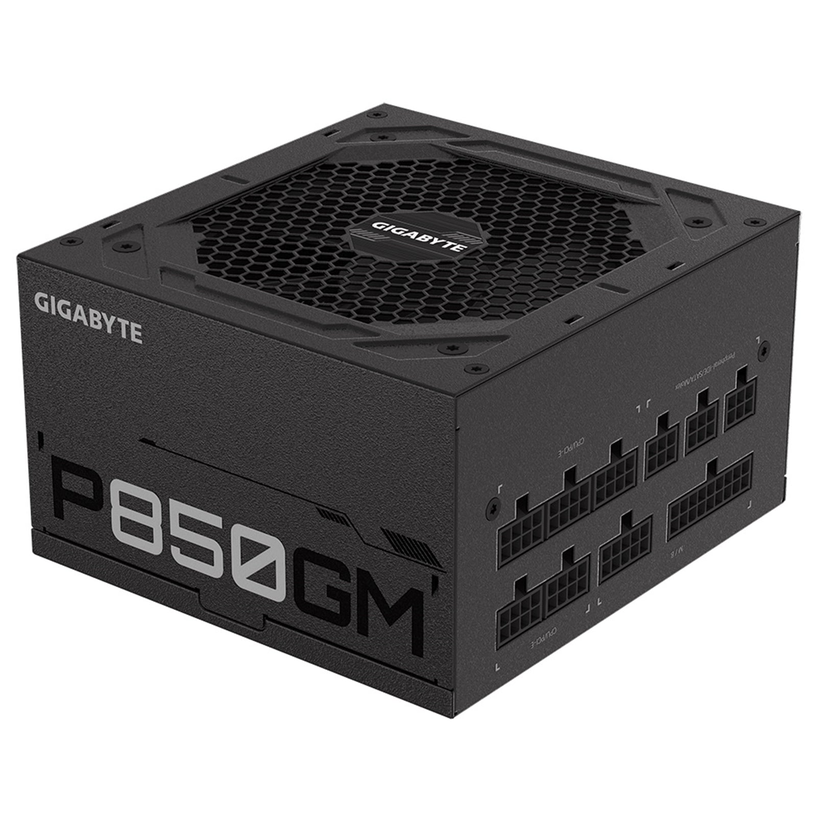 GIGABYTE P850GM 850W PSU, 120mm Smart Hydraulic Bearing Fan, 80 PLUS Gold, Fully Modular, High-Quality Japanese Capacitors, Powerful Single +12V Rail, Ships with UK Plug