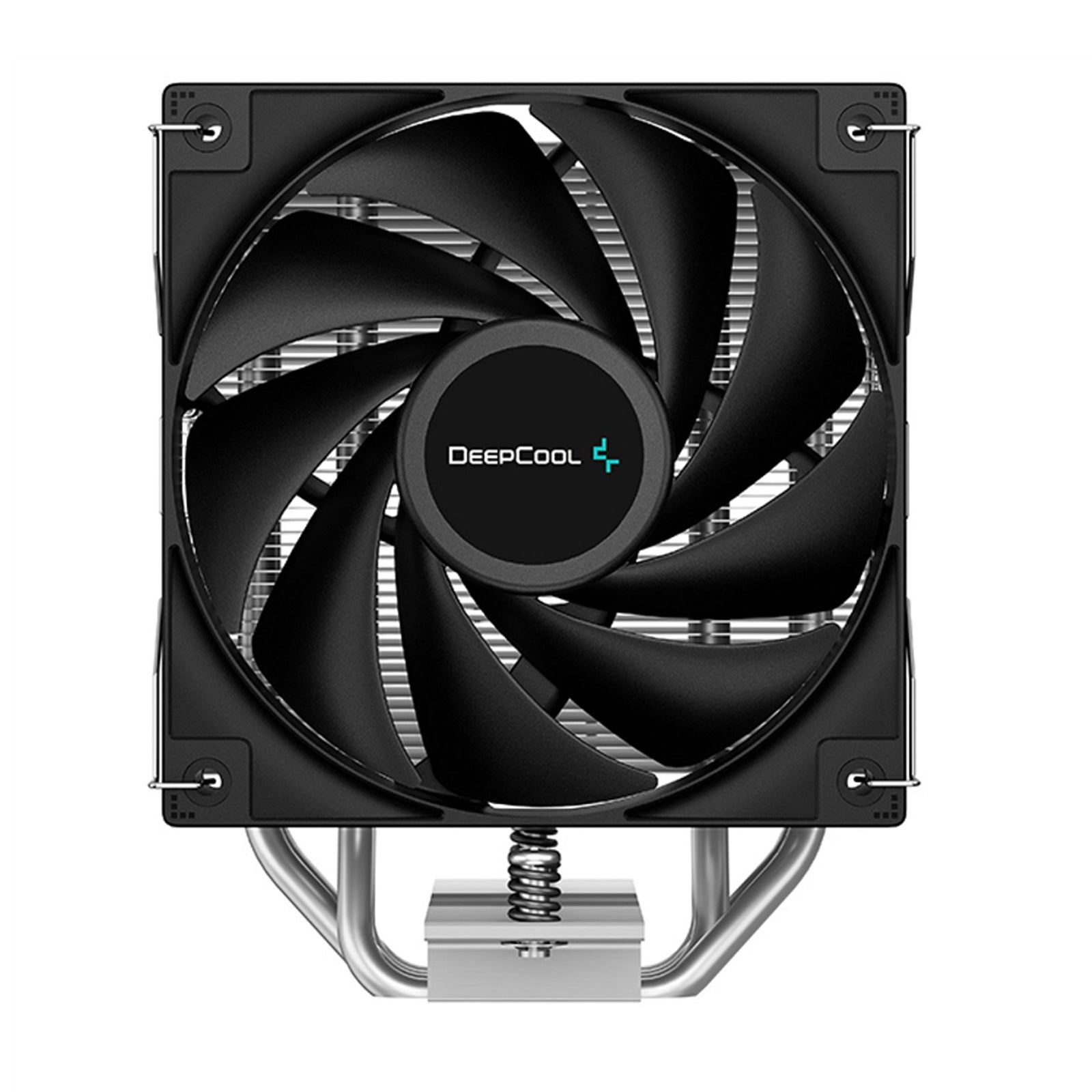 DeepCool AG400 Fan CPU Cooler, Universal Socket, High Efficiency 120mm PWM Cooling Black Fan, 2000RPM, 4 Heat Pipes, 220W Heat Dissipation Power, Unique Matrix Fin Design, Intel LGA 1700 Bracket Included