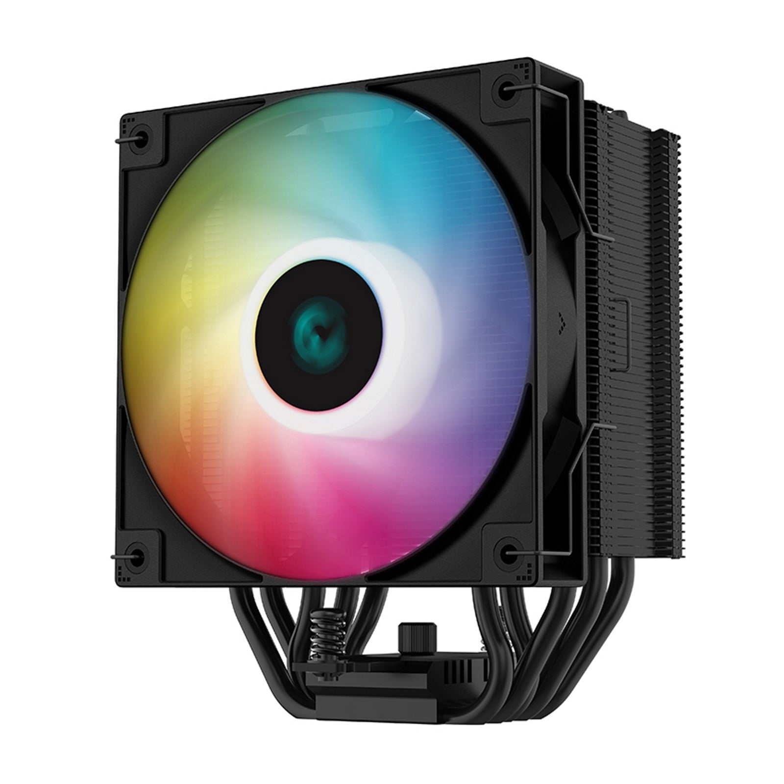 DeepCool AG500 BK ARGB Fan CPU Cooler, Universal Socket, Fine-Tuned 120mm PWM Addressable RGB Fan, 1850RPM, 5 Heat Pipes, 240W Heat Dissipation Power, Unique Matrix Fin Design, Intel LGA 1700 Bracket Included