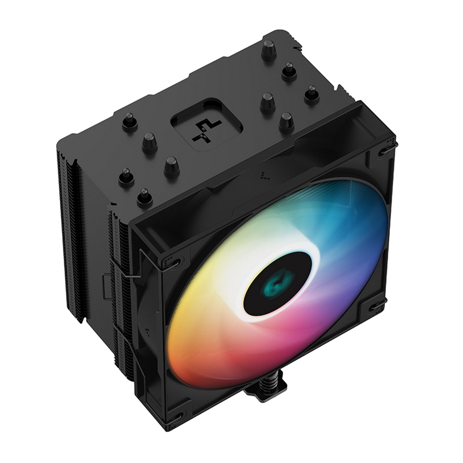 DeepCool AG500 BK ARGB Fan CPU Cooler, Universal Socket, Fine-Tuned 120mm PWM Addressable RGB Fan, 1850RPM, 5 Heat Pipes, 240W Heat Dissipation Power, Unique Matrix Fin Design, Intel LGA 1700 Bracket Included