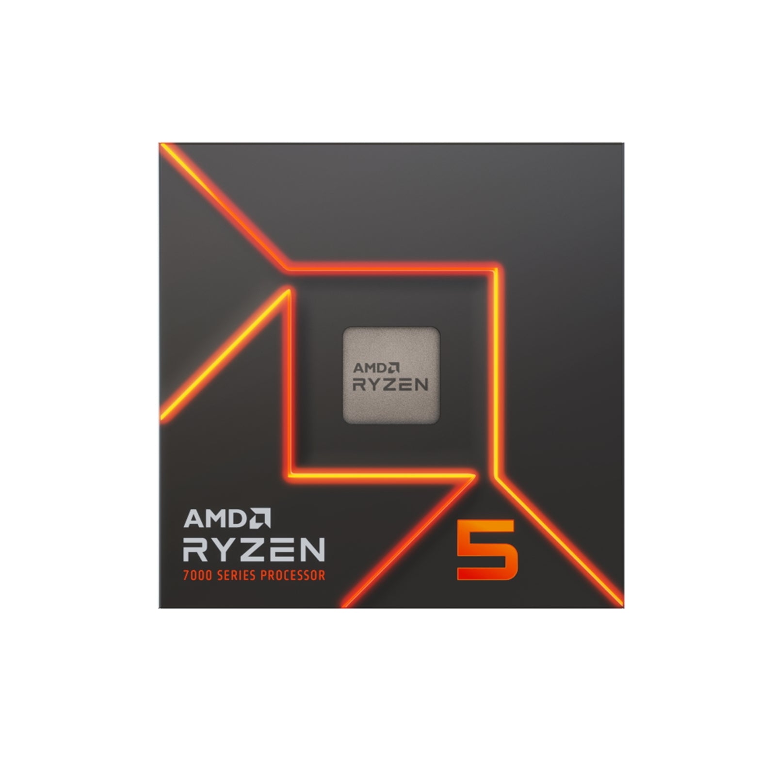 AMD Ryzen 5 7600X CPU, AM5, 4.7GHz (5.3 Turbo), 6-Core, 105W (142W Turbo), 38MB Cache, 5nm, 7th Gen, Radeon Graphics, NO HEATSINK/FAN