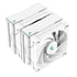 DeepCool AK620 WH Fan CPU Cooler, Universal Socket, Dual Powerful 120mm FDB PWM White Fans, 1850RPM, 6 Heat Pipes, 260W Heat Dissipation Power, Unique Matrix Fin Design, White Edition,