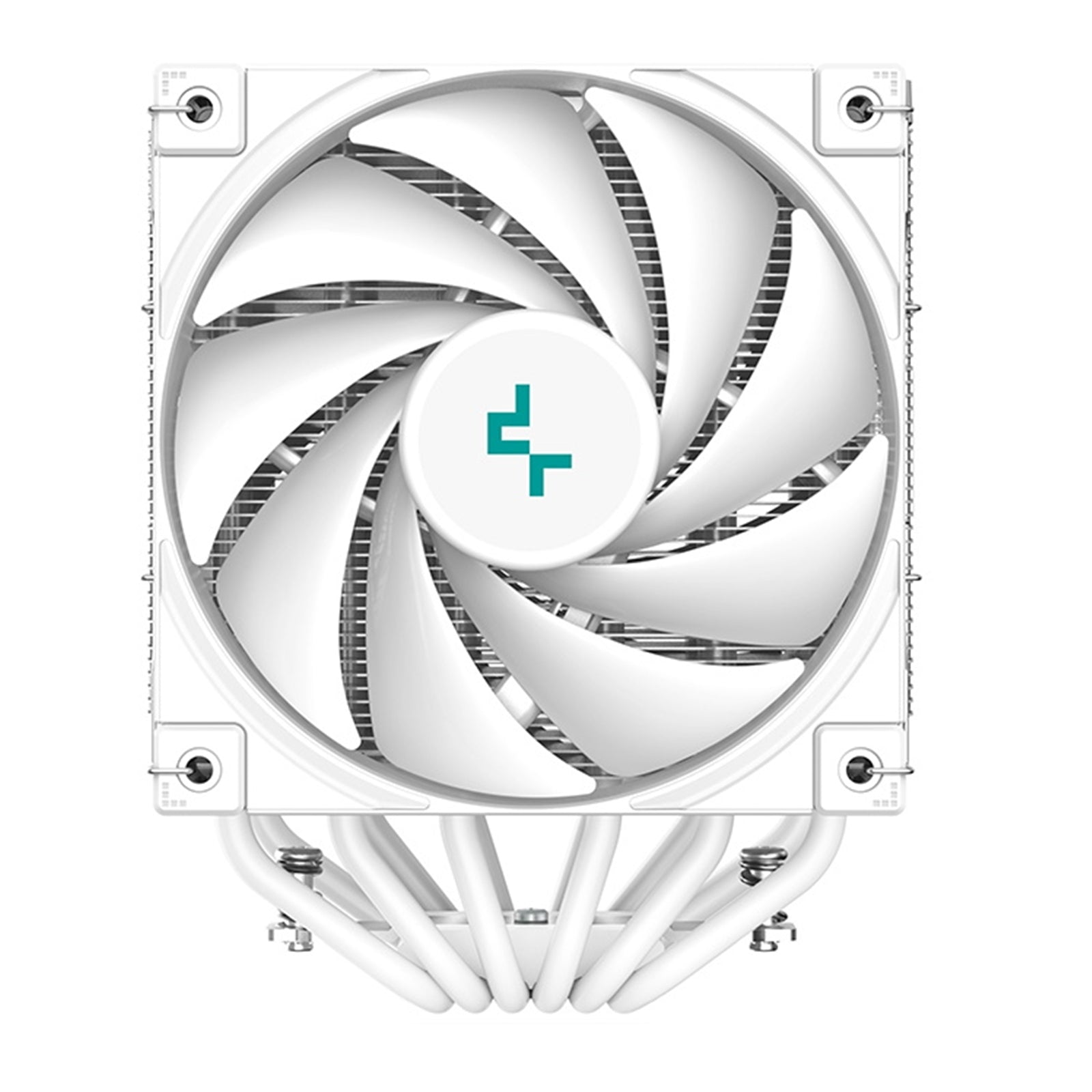 DeepCool AK620 WH Fan CPU Cooler, Universal Socket, Dual Powerful 120mm FDB PWM White Fans, 1850RPM, 6 Heat Pipes, 260W Heat Dissipation Power, Unique Matrix Fin Design, White Edition,