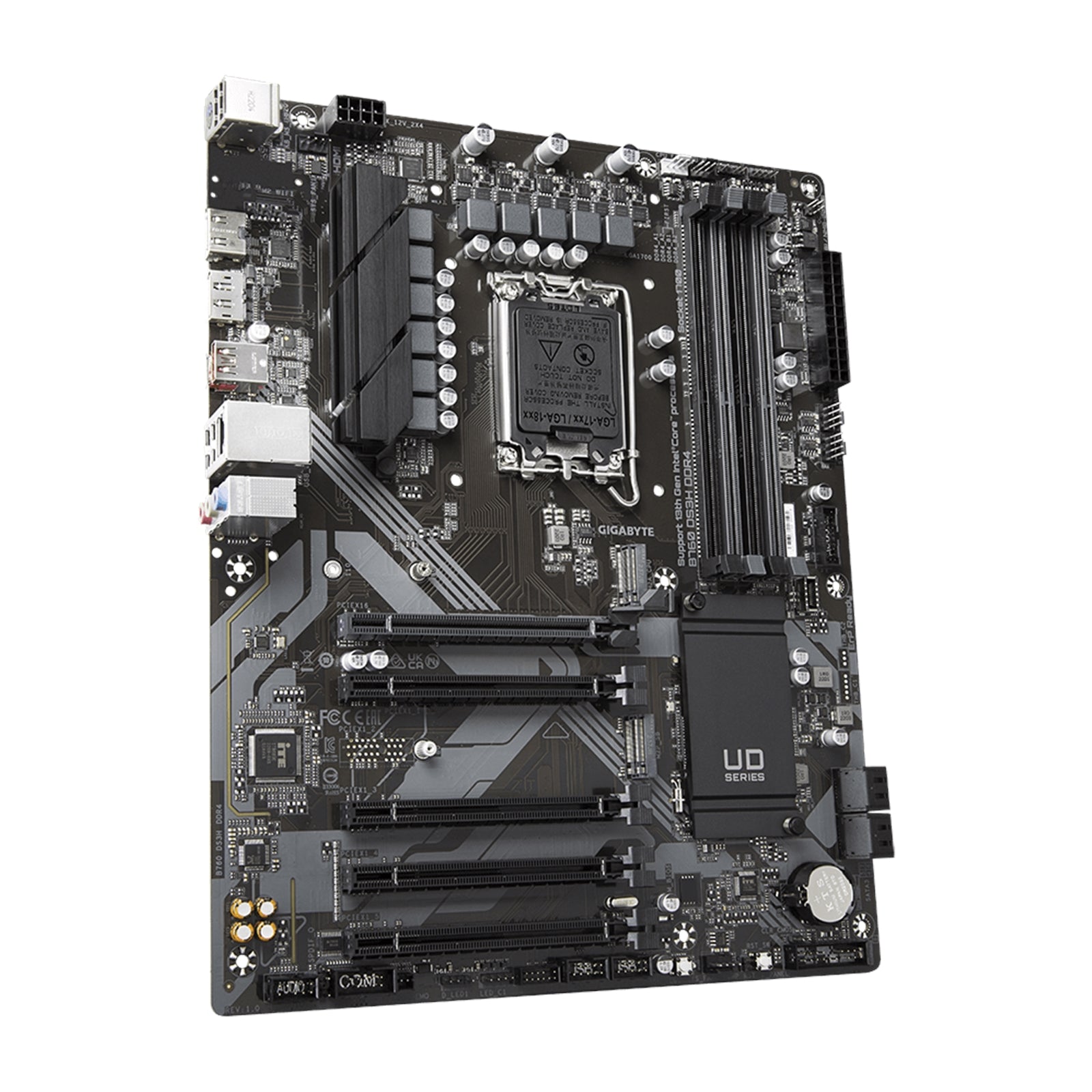 Gigabyte B760 DS3H DDR4 Ultra Durable Intel 1700 Socket Motherboard, ATX, 4x DDR4 Slots, 2x M.2 Sockets, 2x USB-C Port, GbE LAN, 1x DisplayPort / 1x HDMI Port