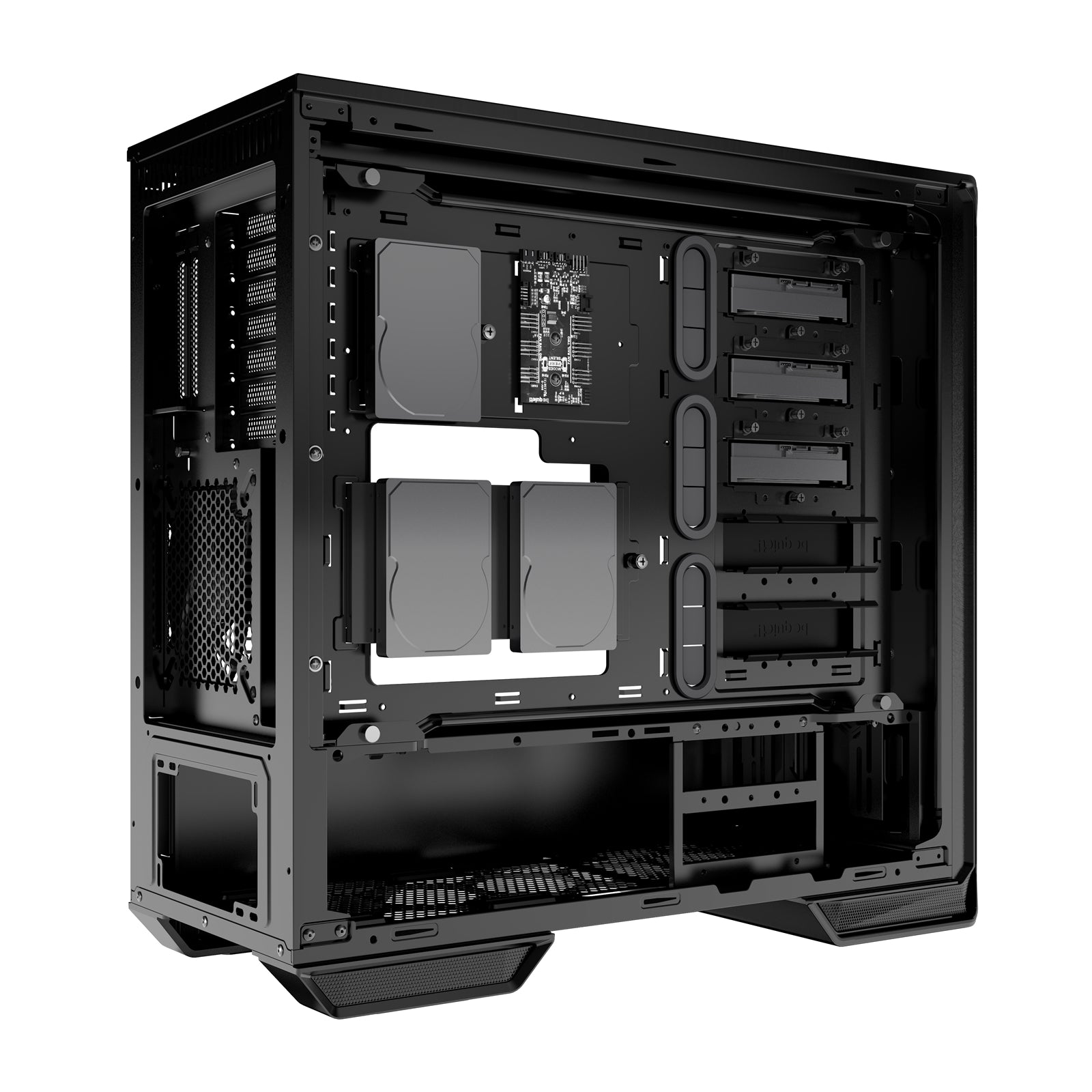 be quiet! Dark Base 700 Case, Black, Mid Tower, 2 x USB 3.2 Gen 1 Type-A / 1 x USB 3.2 Gen 2 Type-C, Tempered Glass Side WIndow Panel, External RGB LED Lighting, 2 x Silent Wings 3 140mm Black PWM Fans Included