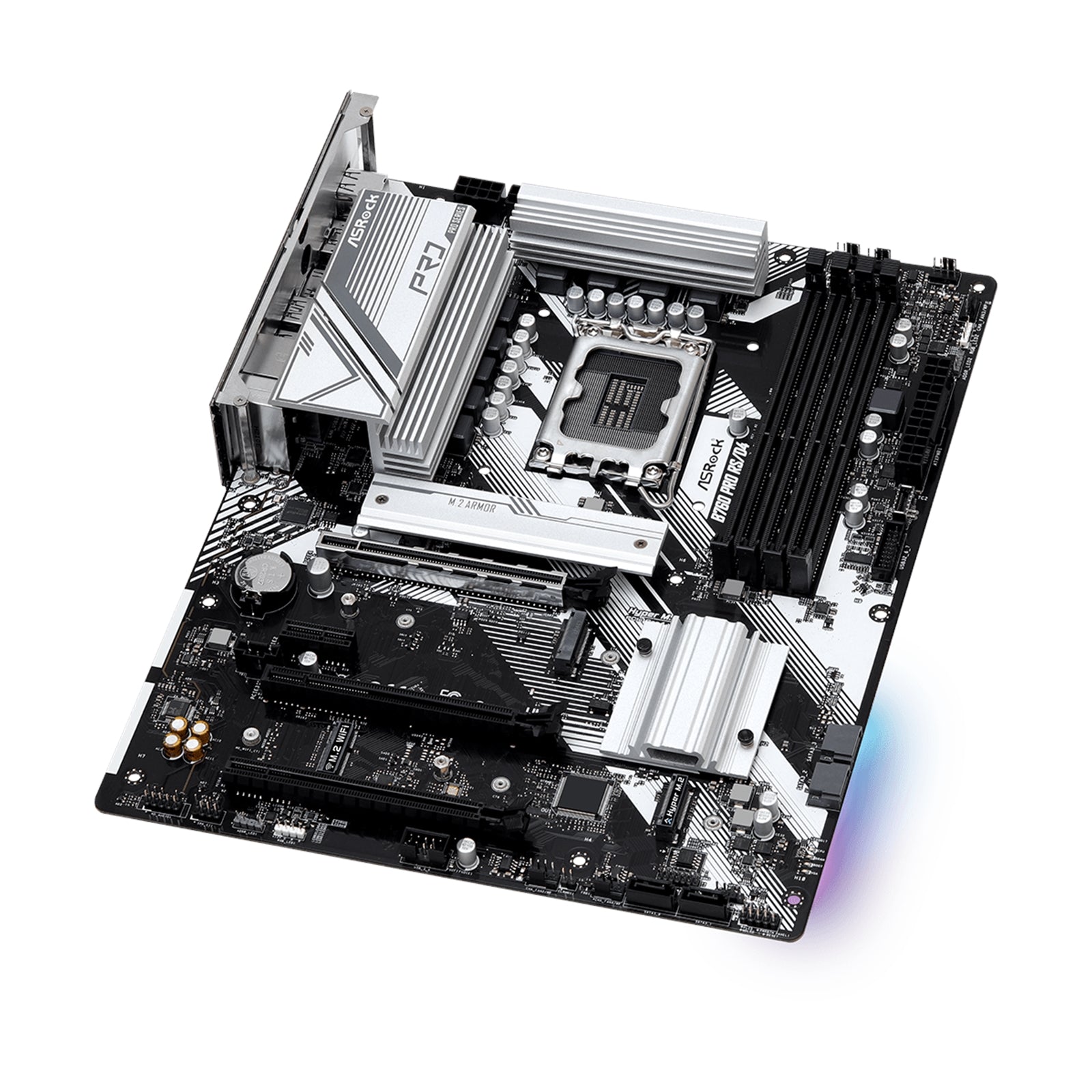 Asrock B760 PRO RS/D4, Intel B760, 1700, ATX, 4 DDR4, HDMI, DP, 2.5G LAN, PCIe4, 3x M.2, RGB