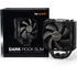 be quiet! Dark Rock Slim Fan CPU Cooler, Universal Socket, Silent Wings 3 120mm PWM Black Cooling Fan, 1500RPM, 4 Heat Pipes, 180W TDP, Compact Construction to Stop Blocking Memory Slots, Intel LGA 1700 & AMD AM5 Compatible