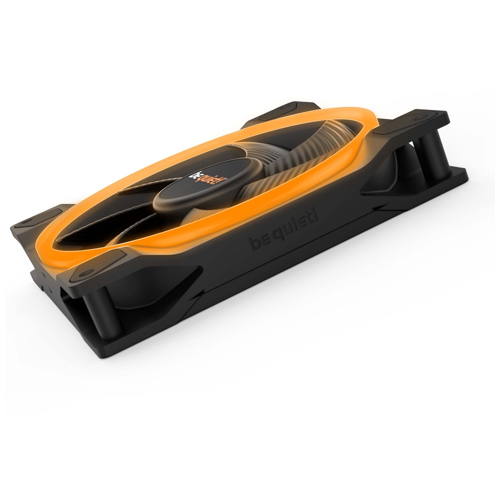 be quiet! Light Wings PWM Addressable RGB Fan, 140mm, 1500RPM, 4-Pin PWM Fan & 3-Pin ARGB Connectors, Black Frame, Black Blades, ARGB Lighting on Front & Rear