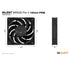 be quiet! Silent Wings Pro 4 PWM Black Fan, 120mm, 3000RPM, 4-Pin PWM Fan Connector, Black Frame, Black Blades, Optimized Fan Blades for the Highest Performance for Radiators & Heat Sinks, 3 Mounting Options, 3 Speed Switch