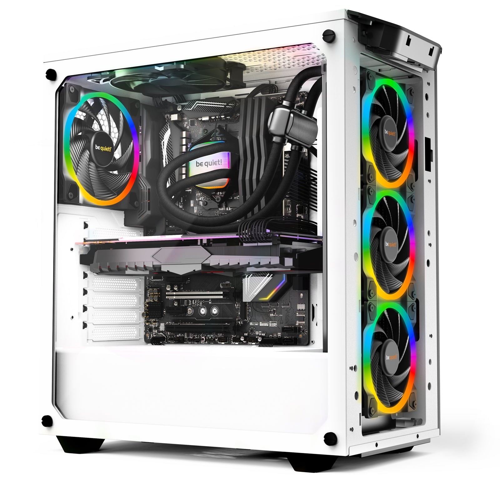 be quiet! Pure Loop 2 FX AiO Liquid CPU Cooler, Universal Socket, 360mm Radiator, 3 x Light Wings 120mm PWM High Speed 2500RPM Addressable RGB Cooling Fan, Addressable RGB LED Pump Head, ARGB PWM Hub Included