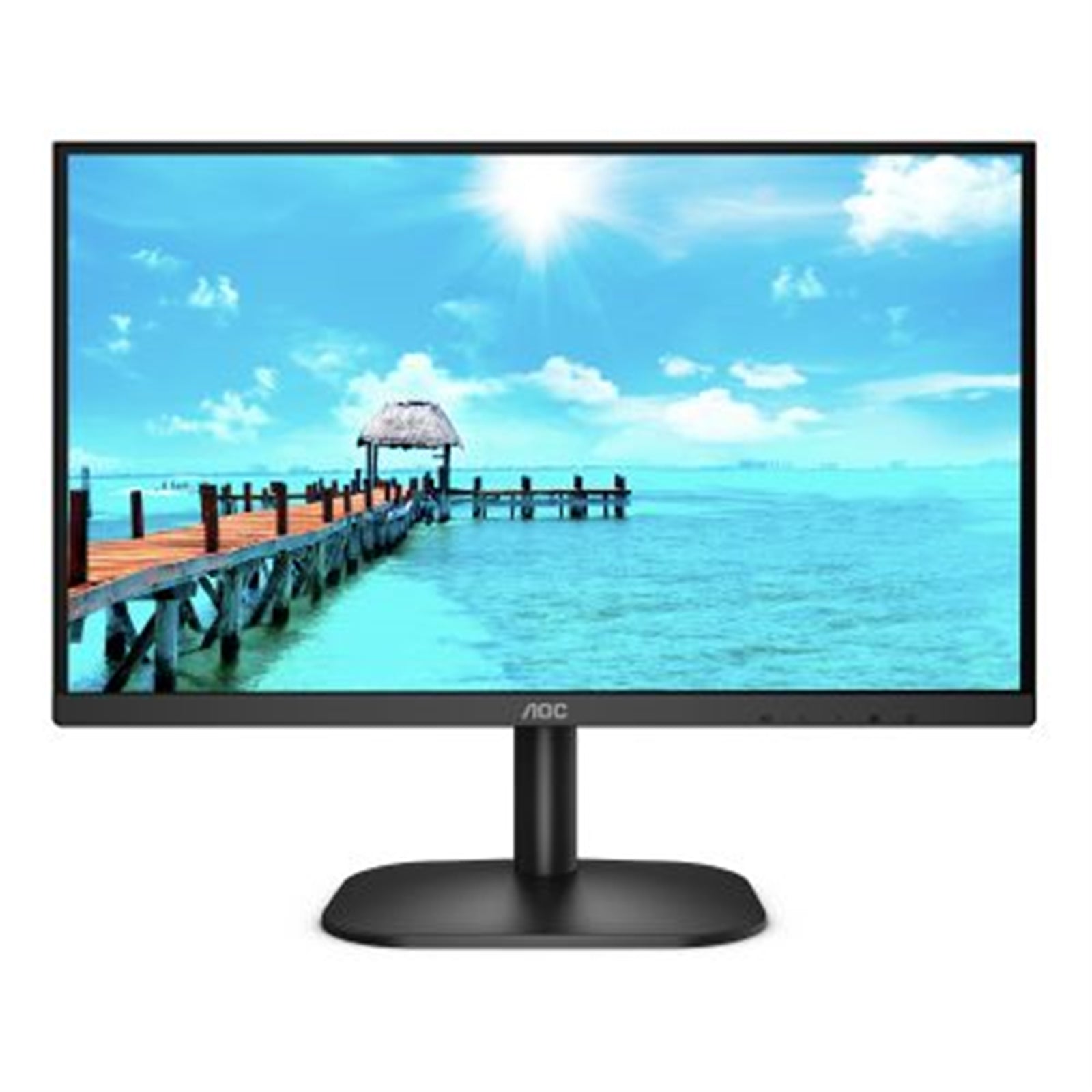 AOC 22B2H/EU 21.5 Inch Frameless Monitor, Full HD, Widescreen, VGA, HDMI, 4ms, 75Hz, VESA, Tilt