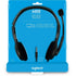 Logitech H111 Wired Headset, Stereo Sound, 3.5mm Audio Jack, Noise-Cancelling Microphone, Black