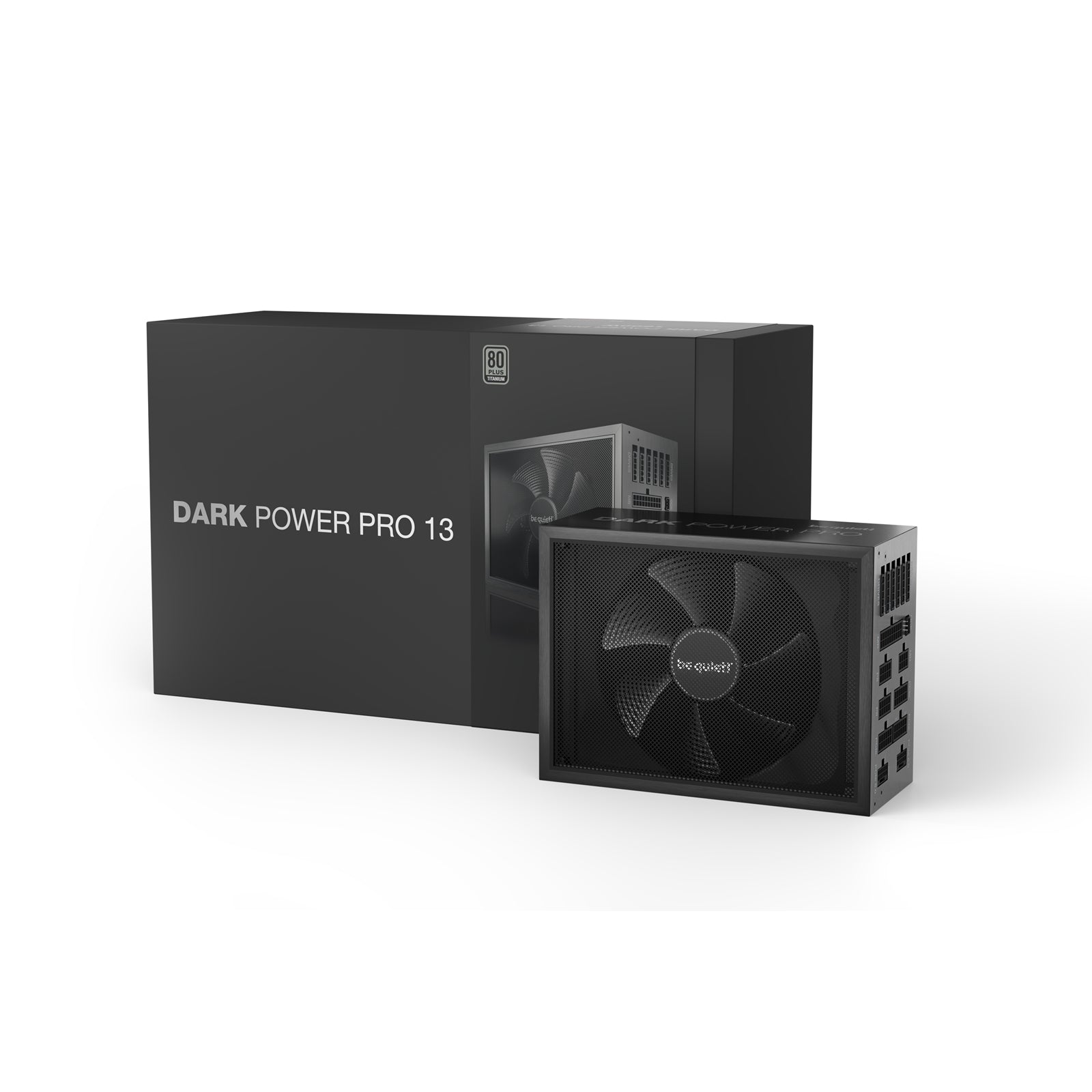 be quiet! Dark Power Pro 13 1600W PSU, 80 PLUS Titanium, ATX 3.0 PSU with full support for PCIe 5.0 GPUs and GPUs with 6+2 pin connectors, 10-year manufacturers warranty