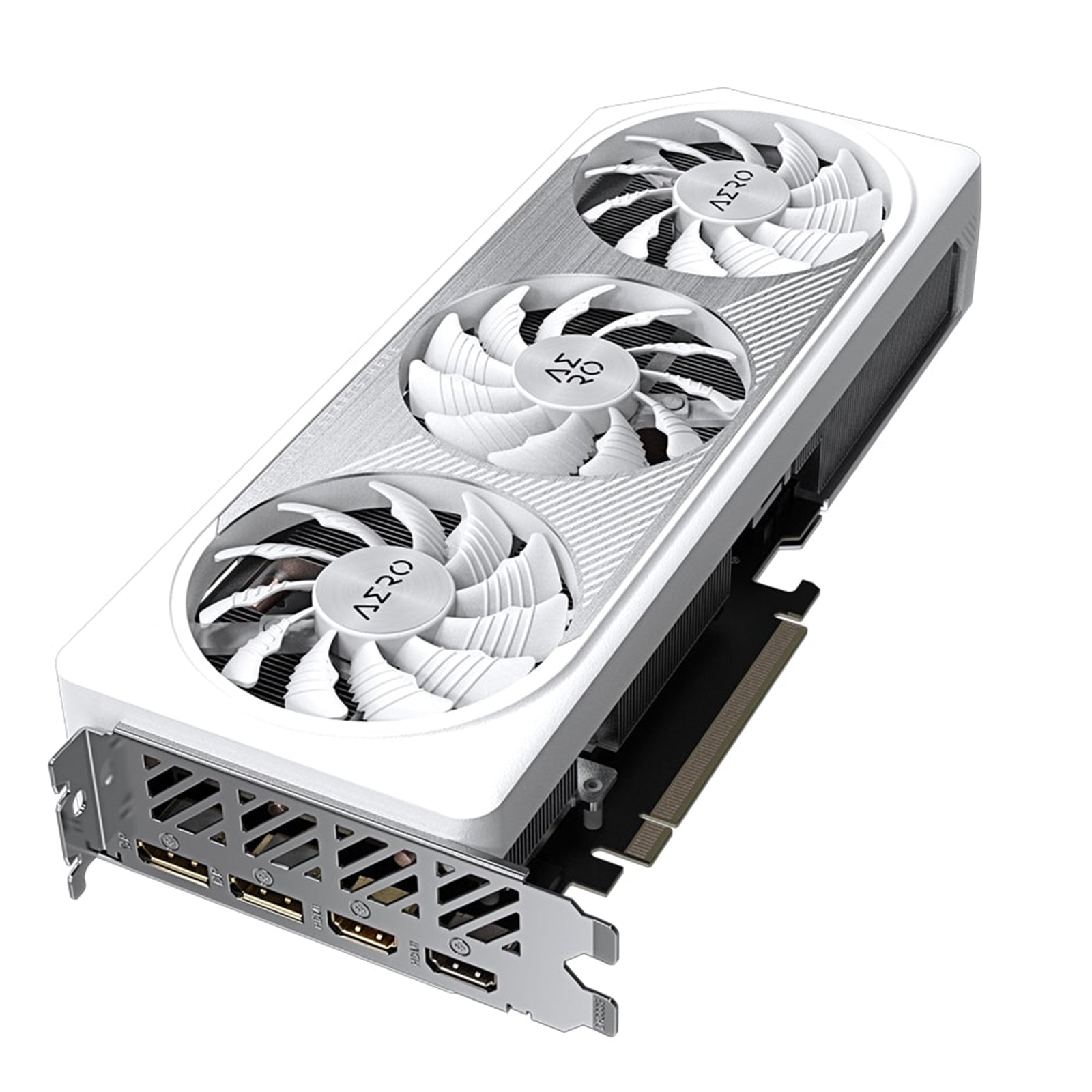 Gigabyte NVIDIA GeForce RTX 4060 Ti AERO OC 8G Graphics Card, 8GB GDDR6, 4352 CUDA Cores, 2580 MHz Core Clock, Triple Fan, White, RGB, 2x DisplayPorts / 2x HDMI Ports