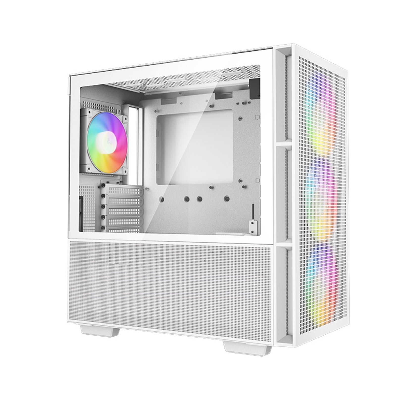 DeepCool CH560, White, Mid Tower Gaming Case, Tempered Glass, 4x ARGB Fans, E-ATX/ATX/MicroATX