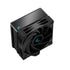 DeepCool AK400 Zero Dark Fan CPU Cooler, Universal Socket, High Performance 120mm Silent Hydro Bearing PWM Black Fan, 1850RPM, 4 Heat Pipes, Unique Matrix Fin Design, All Black, Intel LGA 1700 Bracket Included