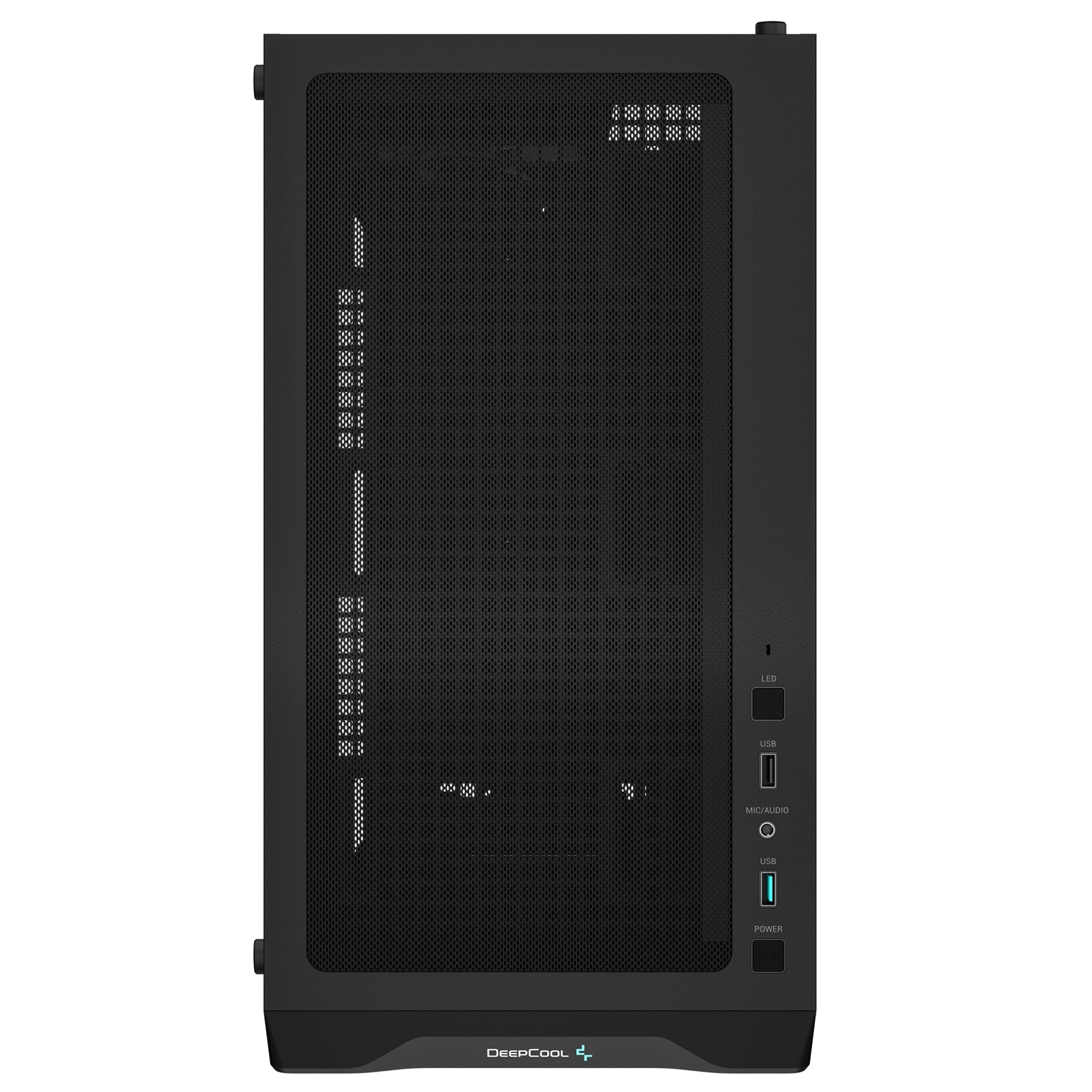 DeepCool CC360 ARGB, Black, Mini Tower Chassis w/ Tempered Glass Window, 3x 120mm ARGB Fans, USB 3.0, mATX/mITX