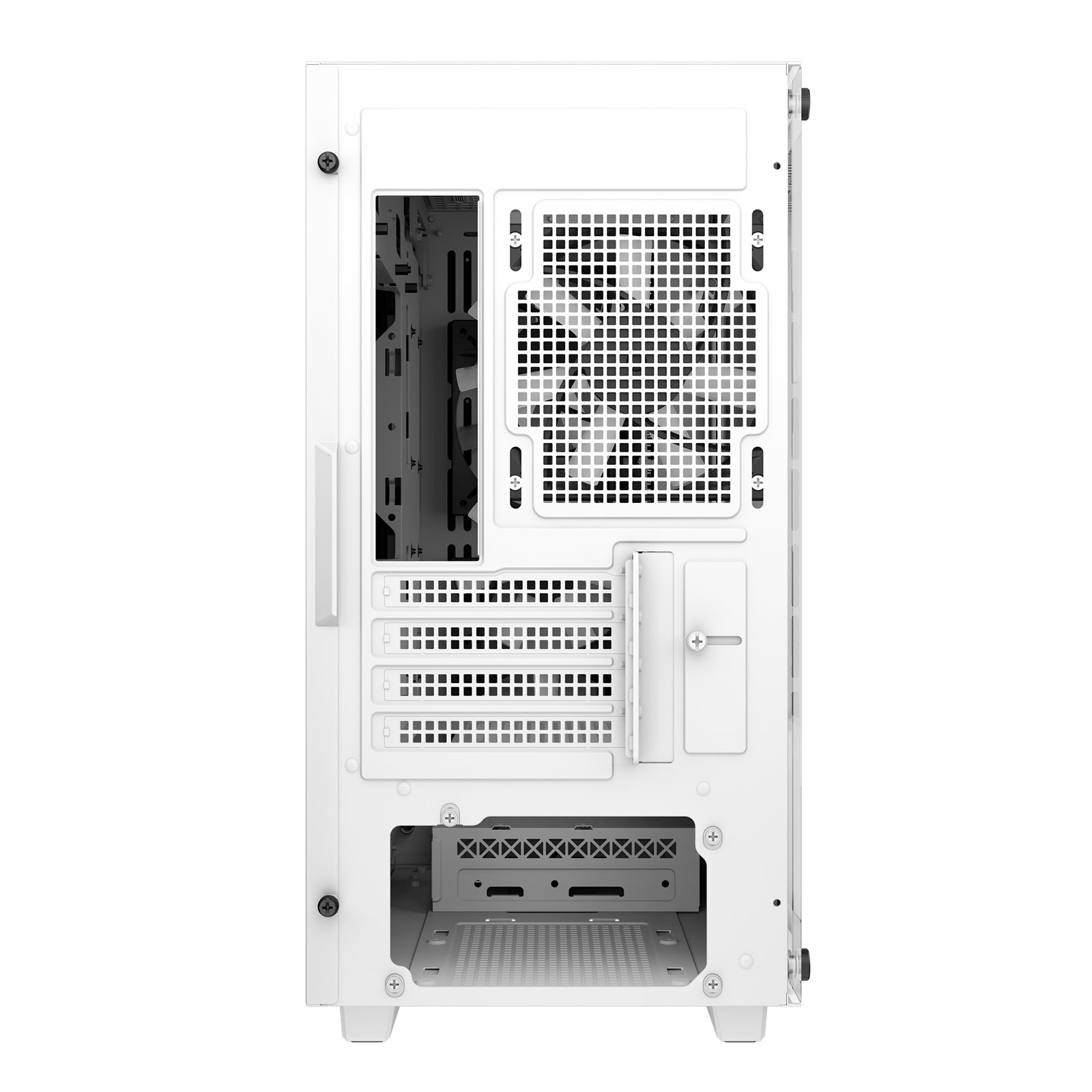 DeepCool CC360 ARGB WH, White, Mini Tower Chassis w/ Tempered Glass Window, 3x 120mm ARGB Fans, USB 3.0, mATX/mITX