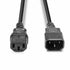 Lindy 30331 2m IEC C13 (Kettle) To IEC C14 (Kettle) Mains Extension Cable - Black