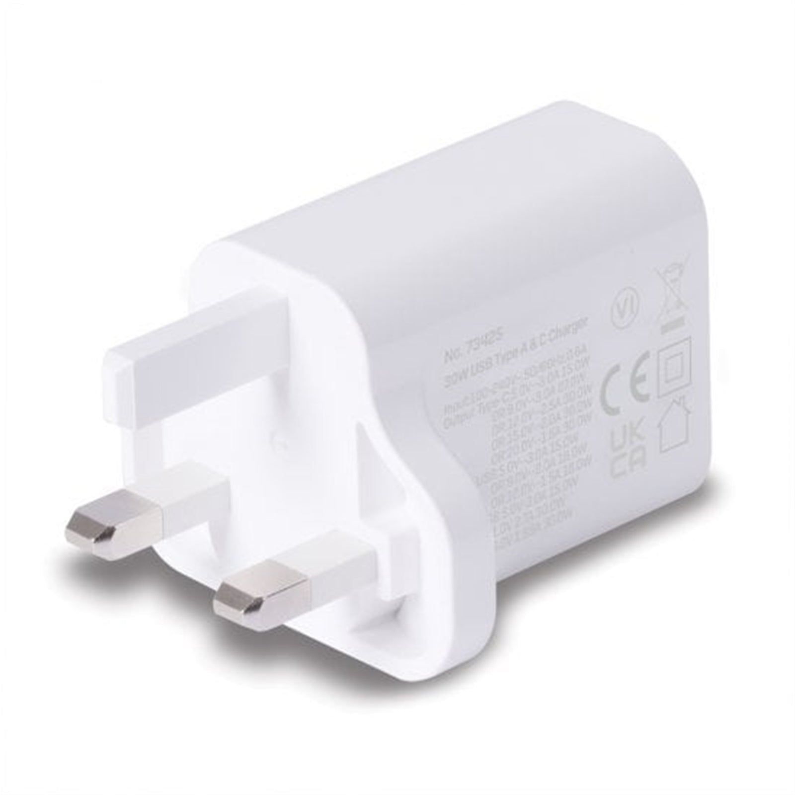 LINDY 73425 30W USB Type A & C Charger UK Plug